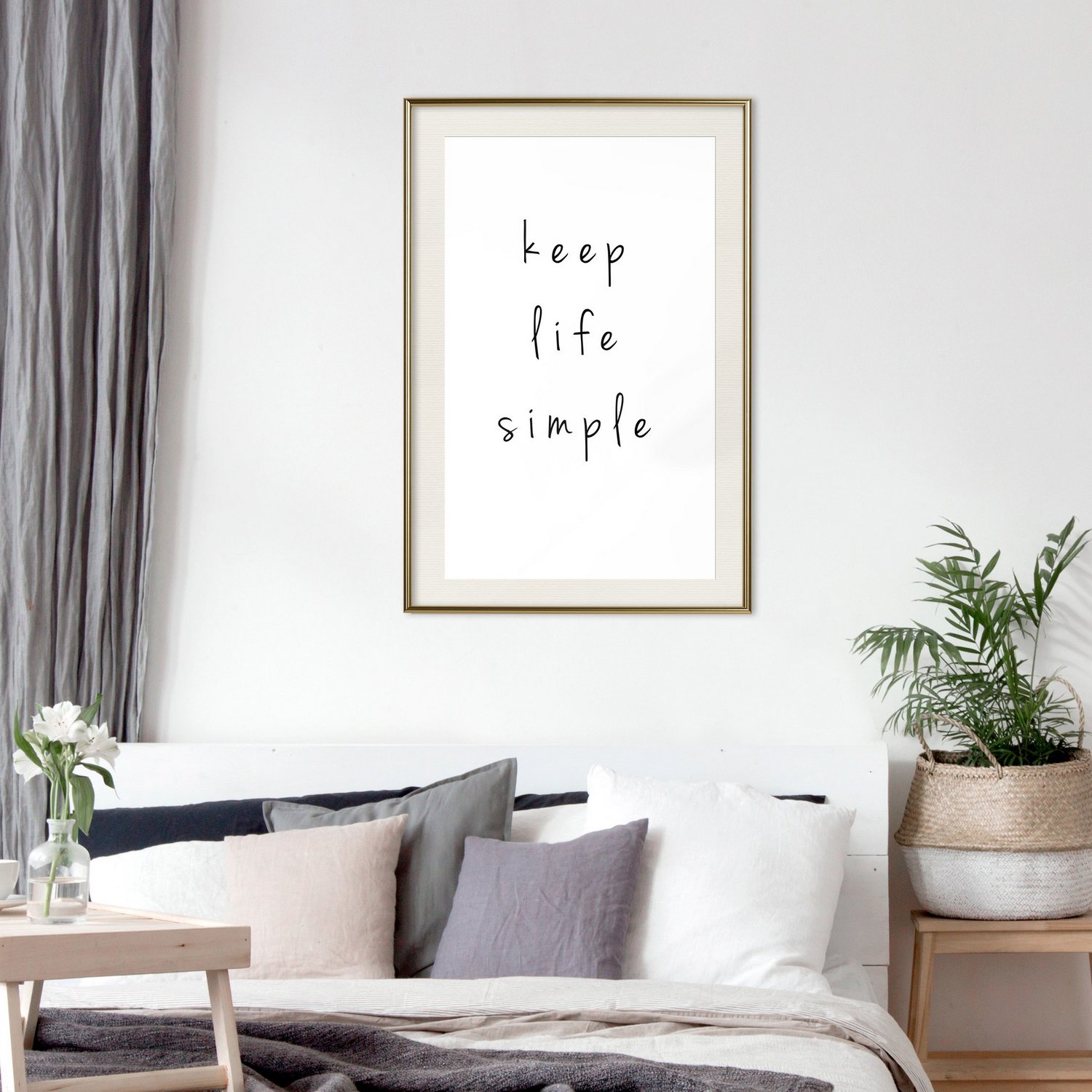 Poster Artgeist Affisch Keep Life Simple