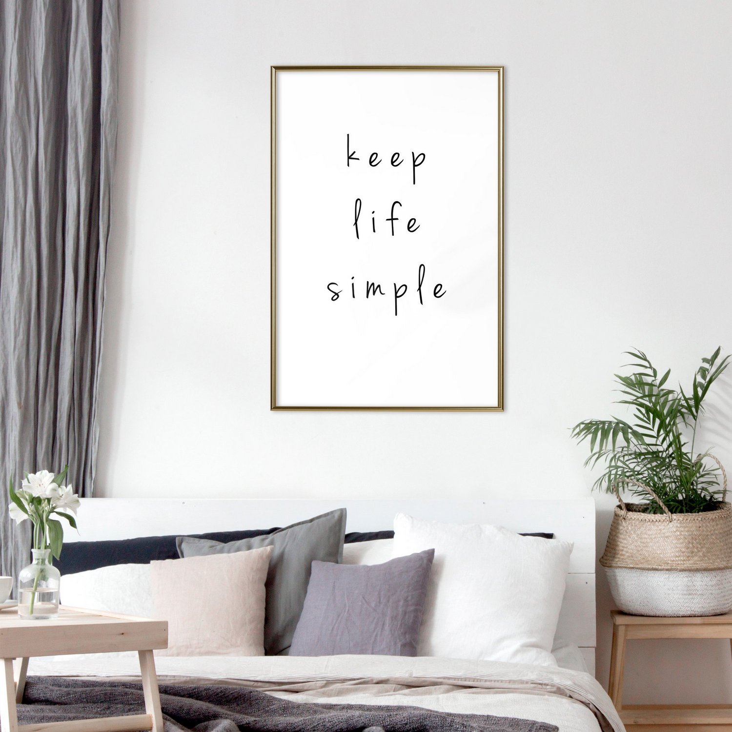 Poster Artgeist Affisch Keep Life Simple