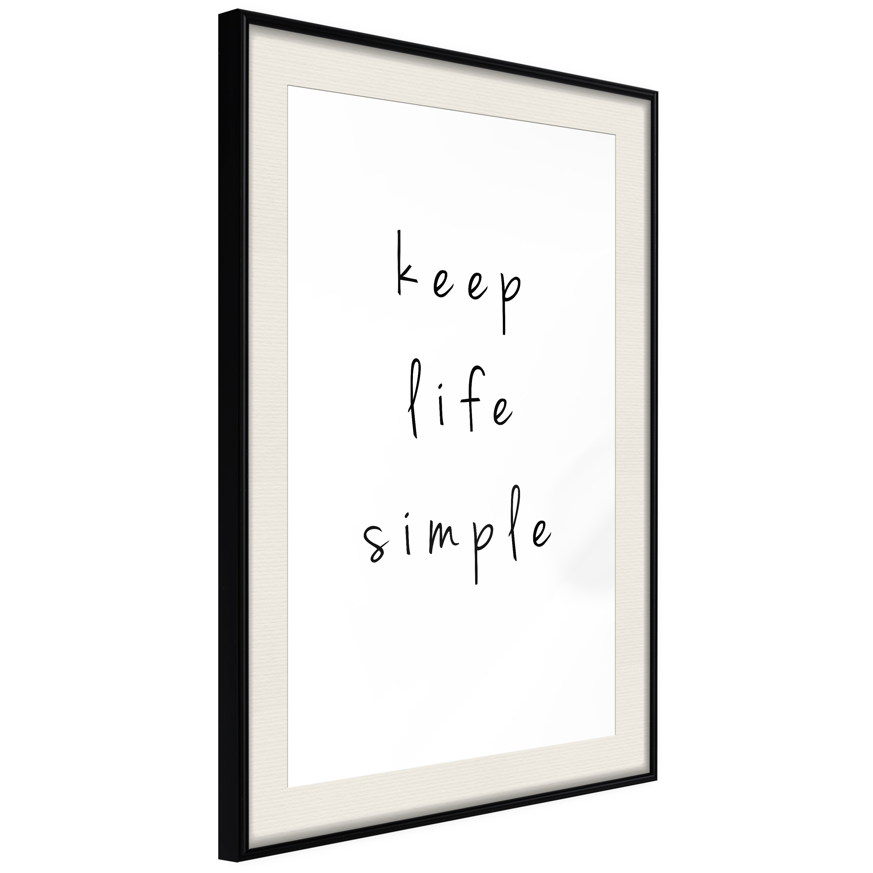 Poster Artgeist Affisch Keep Life Simple