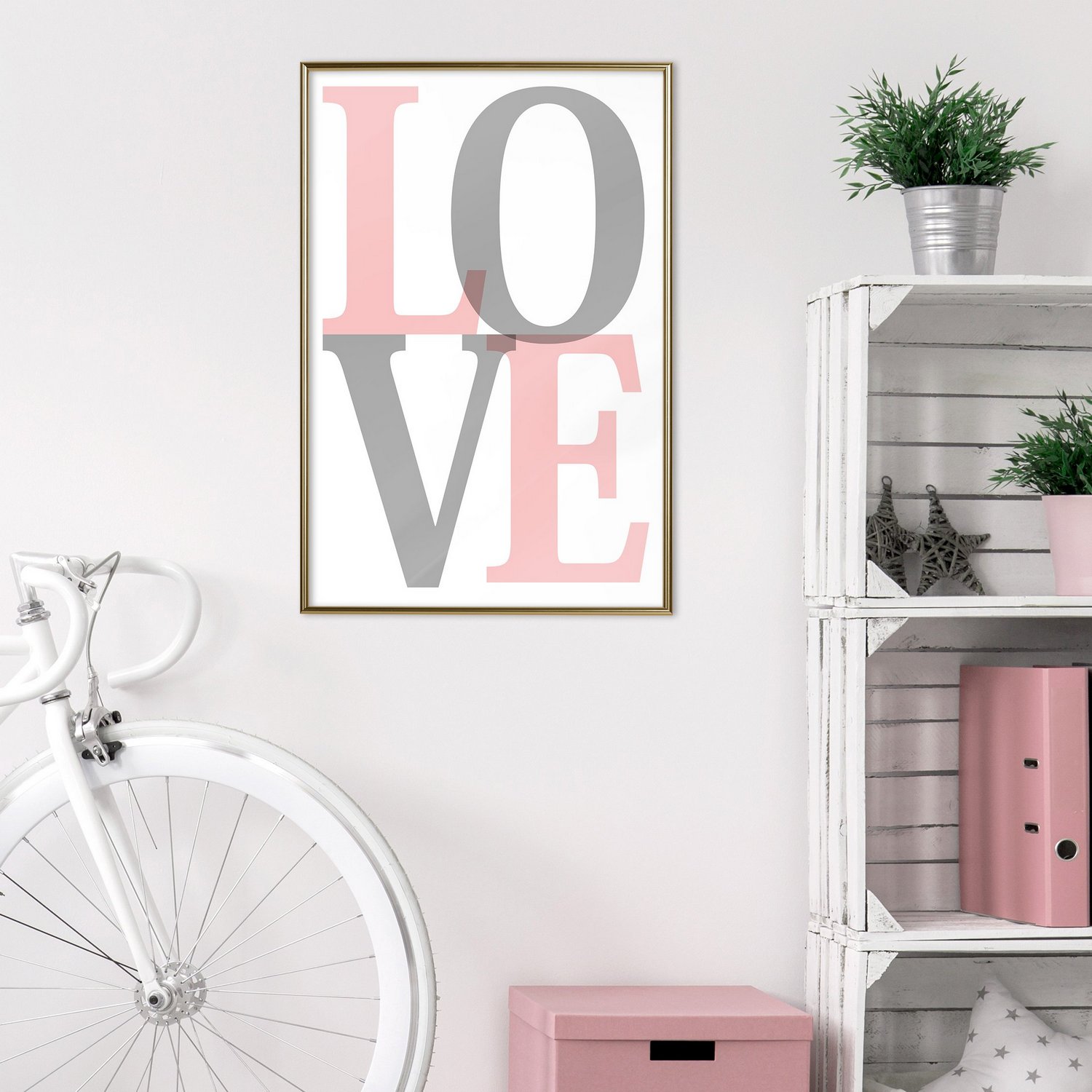 Poster Artgeist Affisch Grey Love