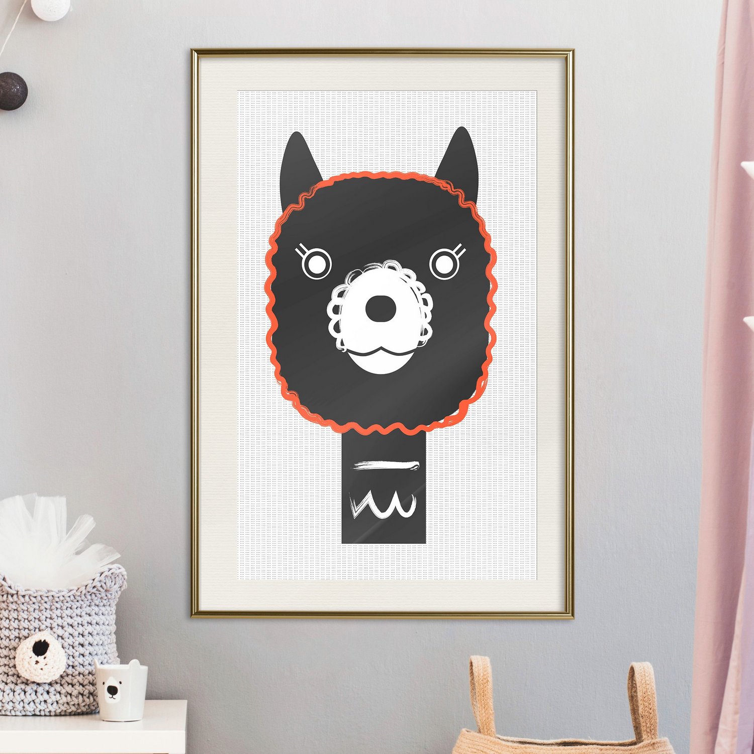 Poster Artgeist Affisch Decorative Alpaca