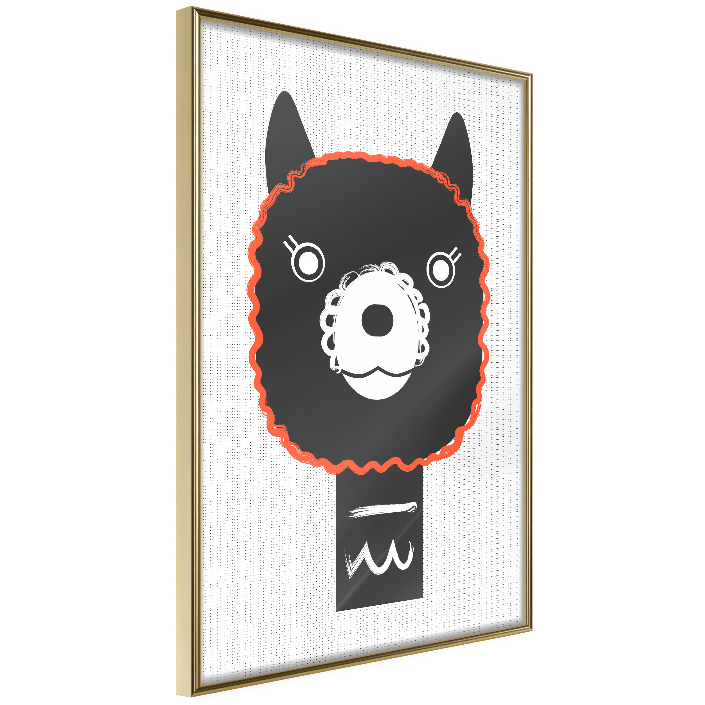 Poster Artgeist Affisch Decorative Alpaca
