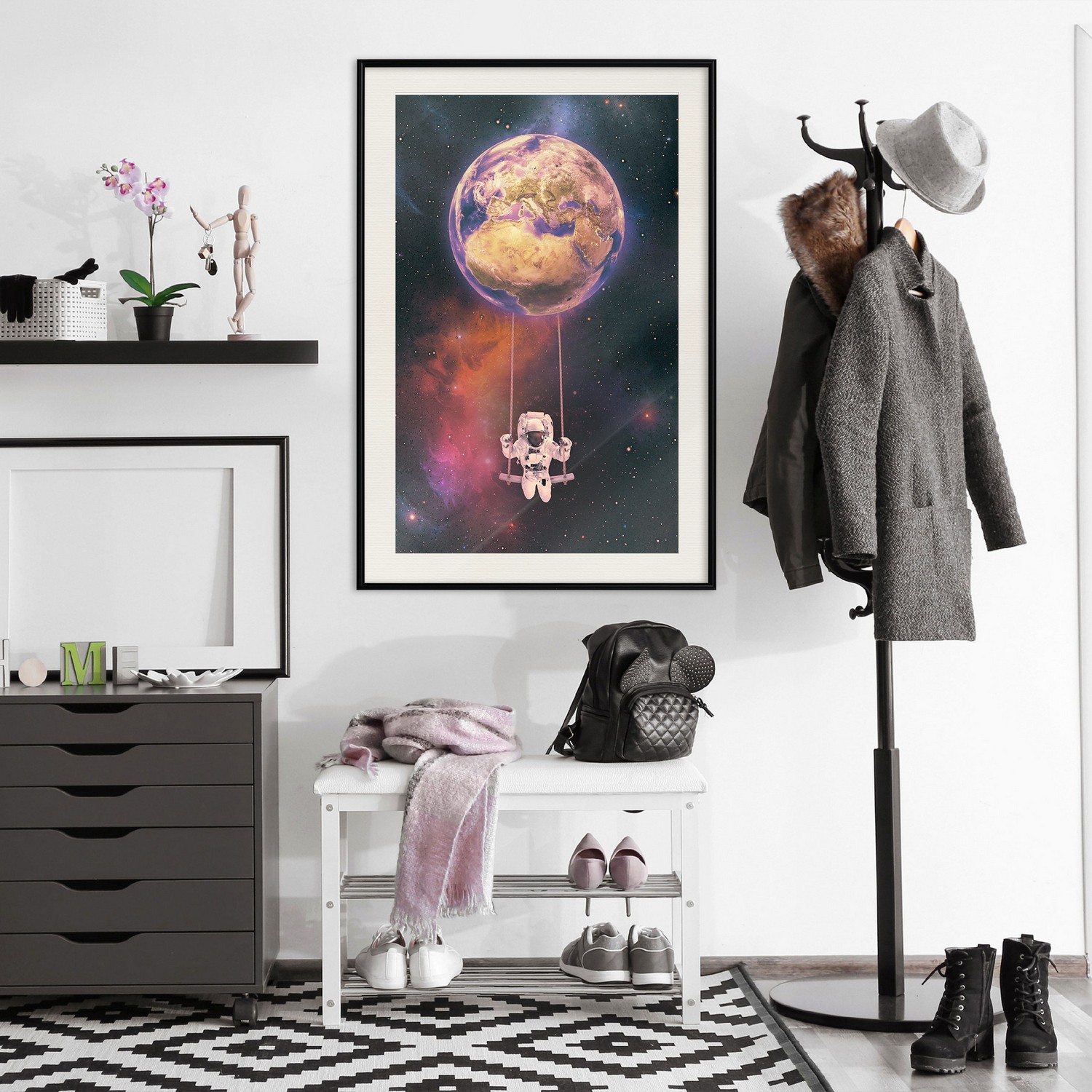 Poster Artgeist Affisch Space Swing