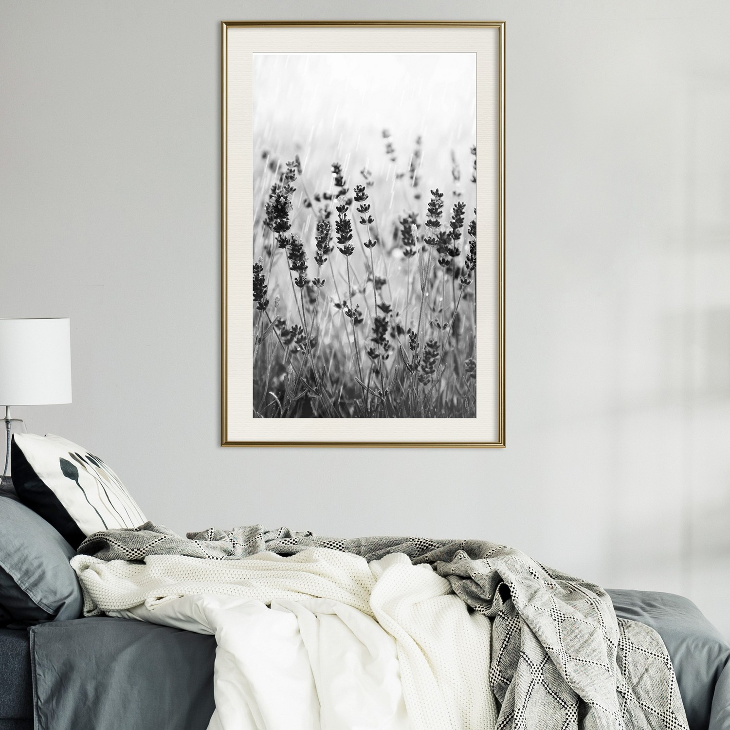 Poster Artgeist Affisch Lavender in the Rain