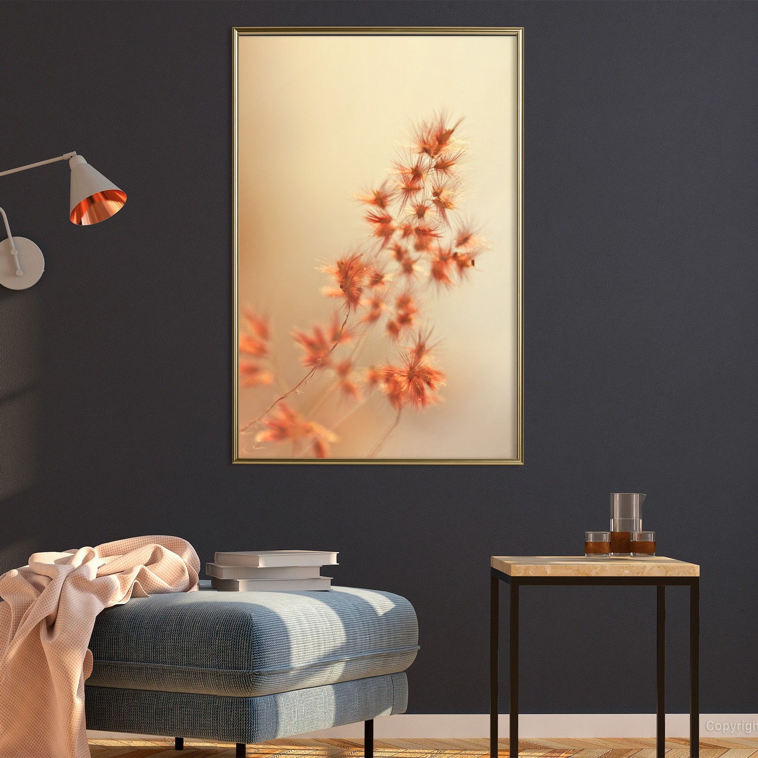 Poster Artgeist Affisch Fiery Grass