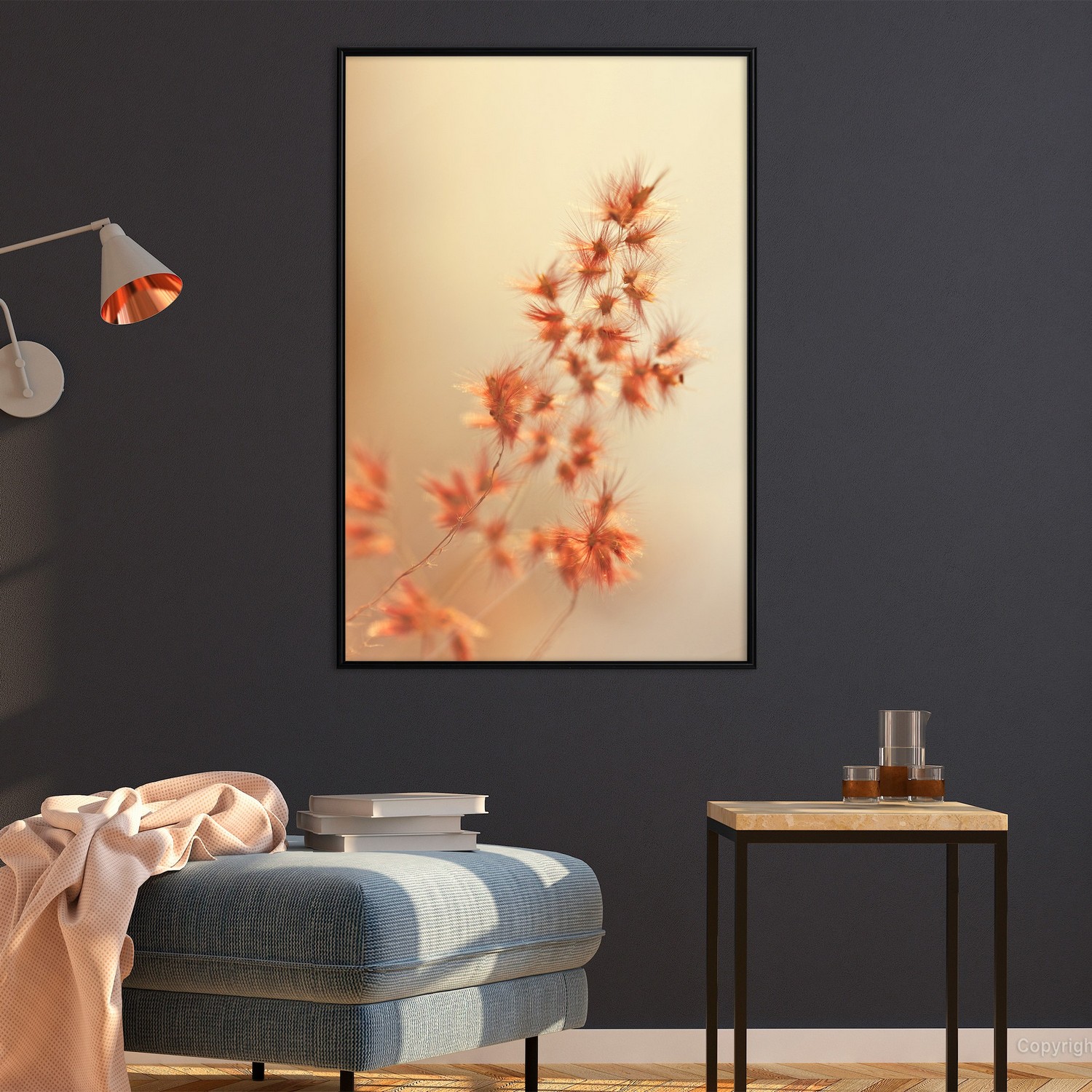 Poster Artgeist Affisch Fiery Grass