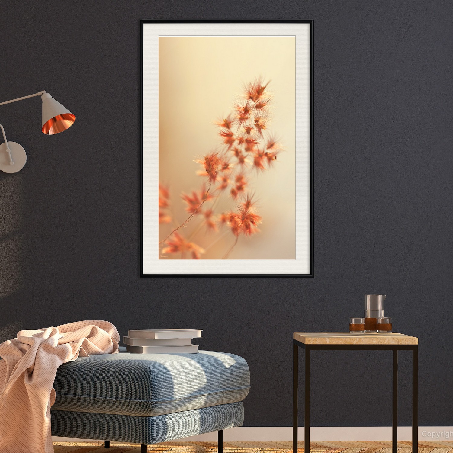 Poster Artgeist Affisch Fiery Grass