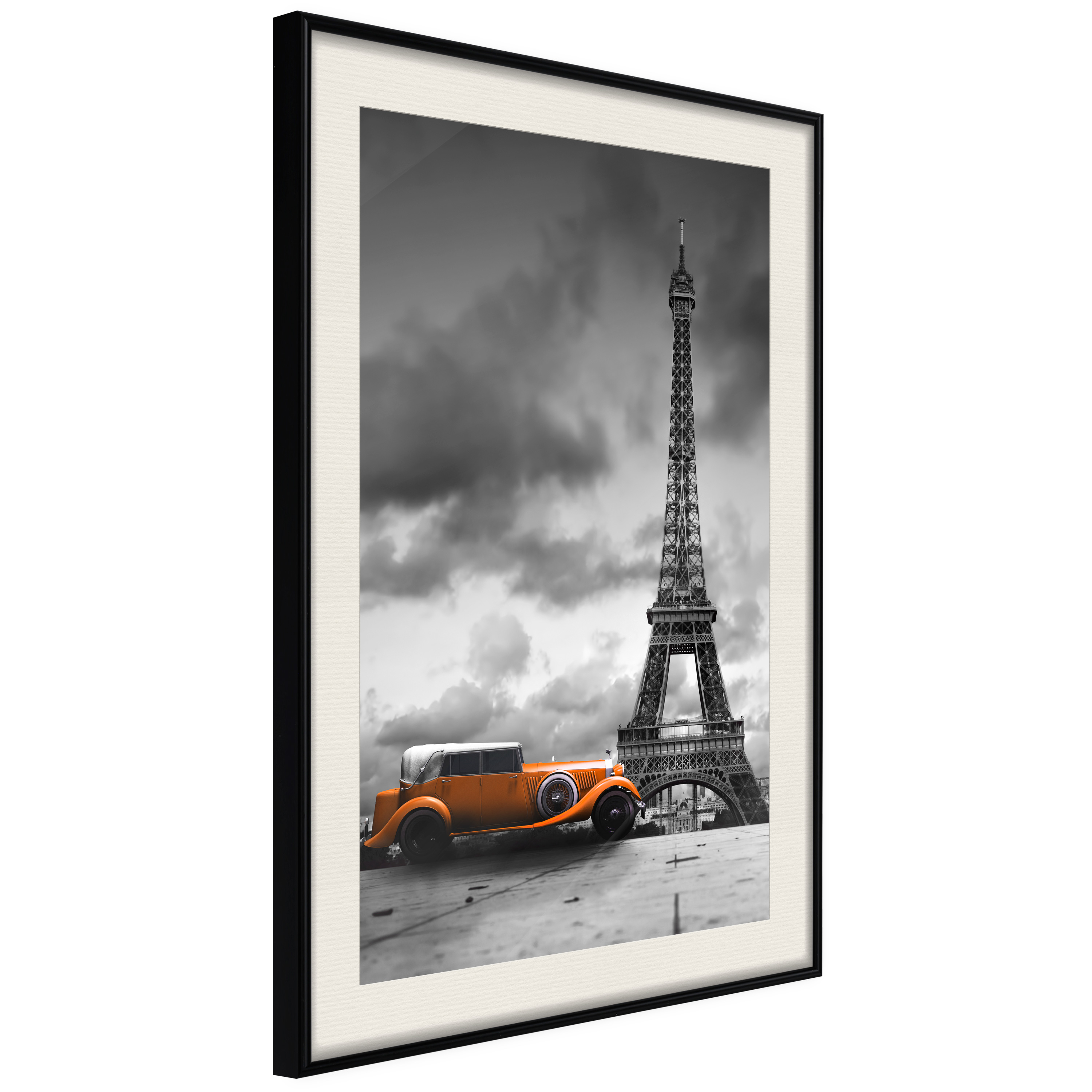 Poster Artgeist Affisch Orange Car