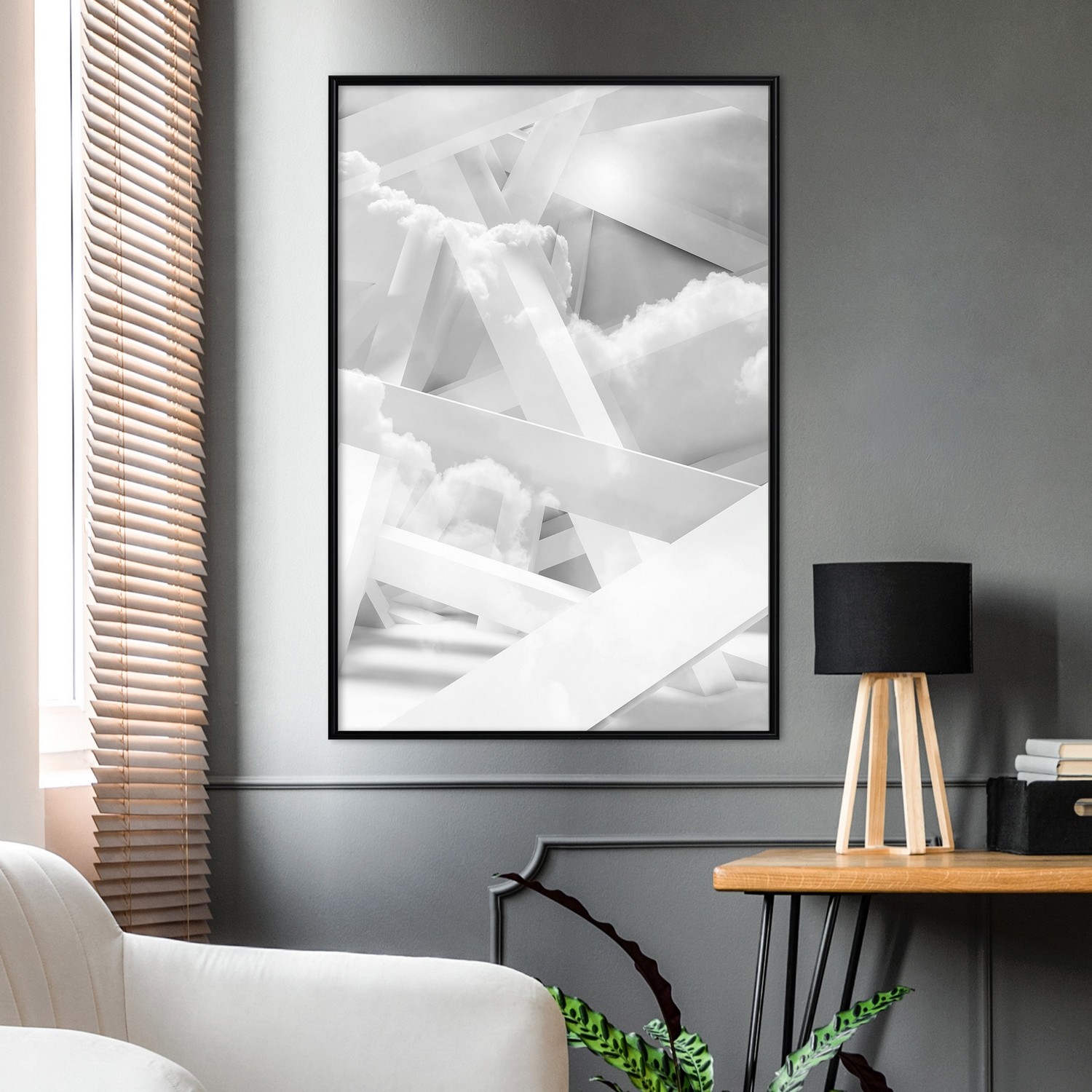 Poster Artgeist Affisch Sky-High Construction