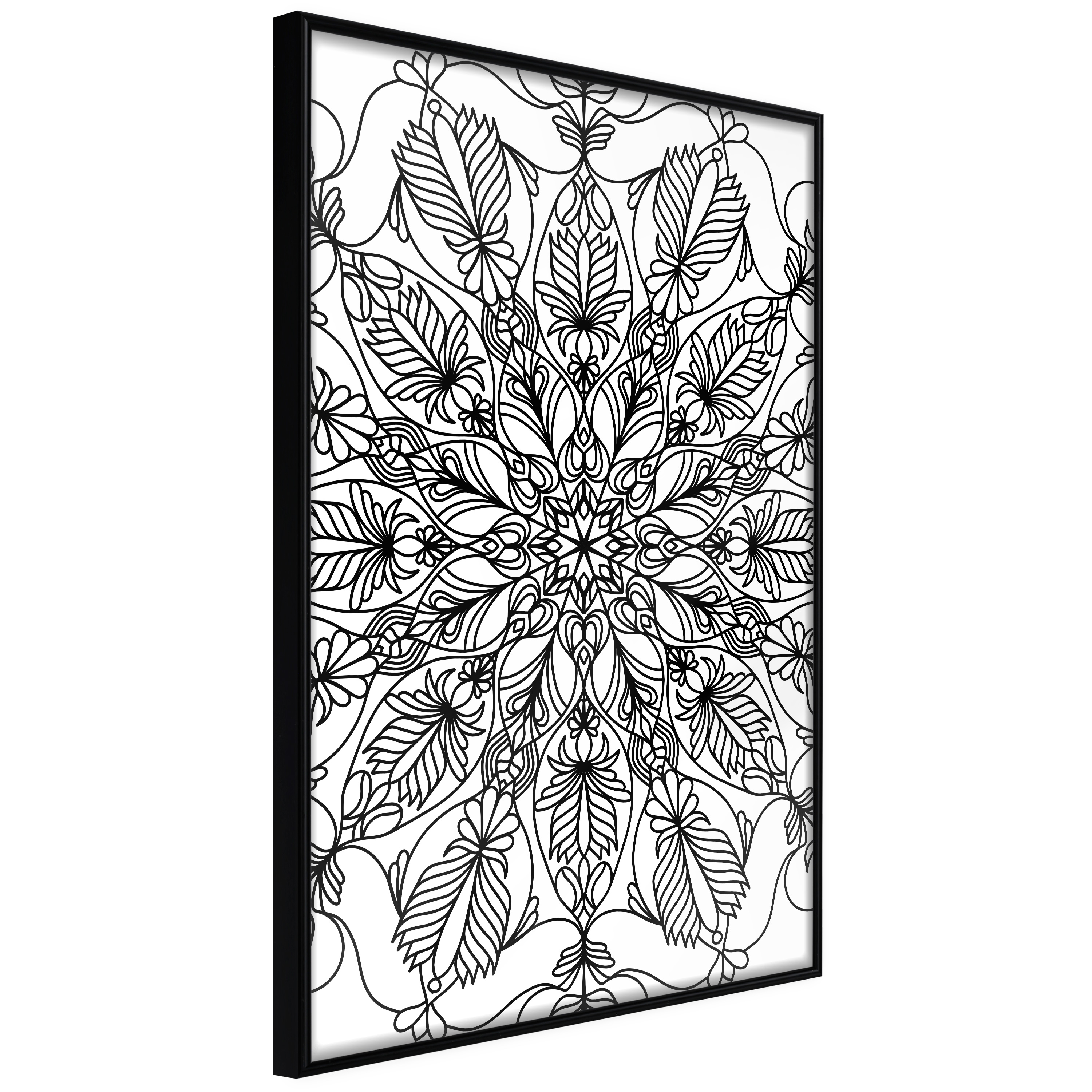 Poster Artgeist Affisch Black Mandala