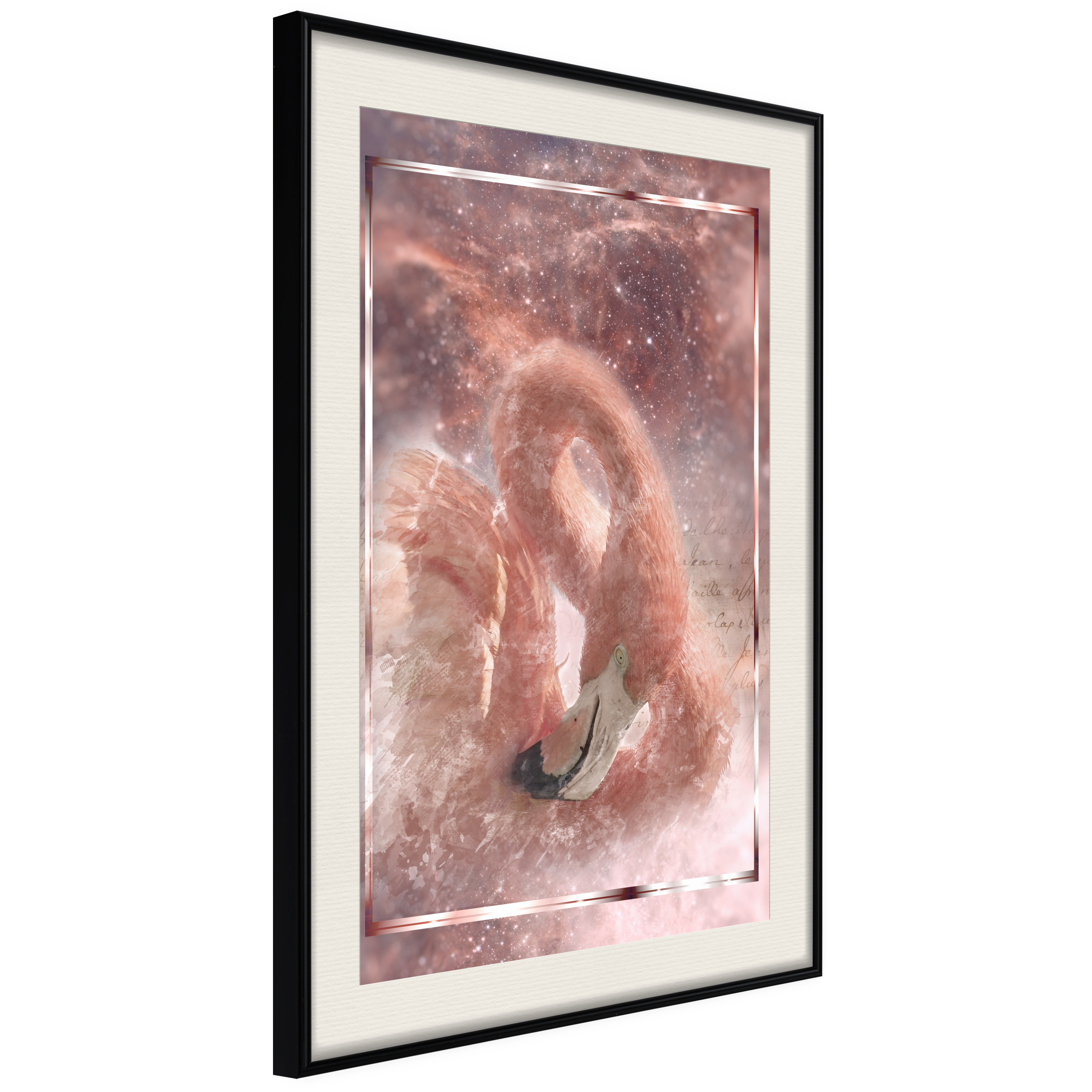 Poster Artgeist Affisch Space Flamingo
