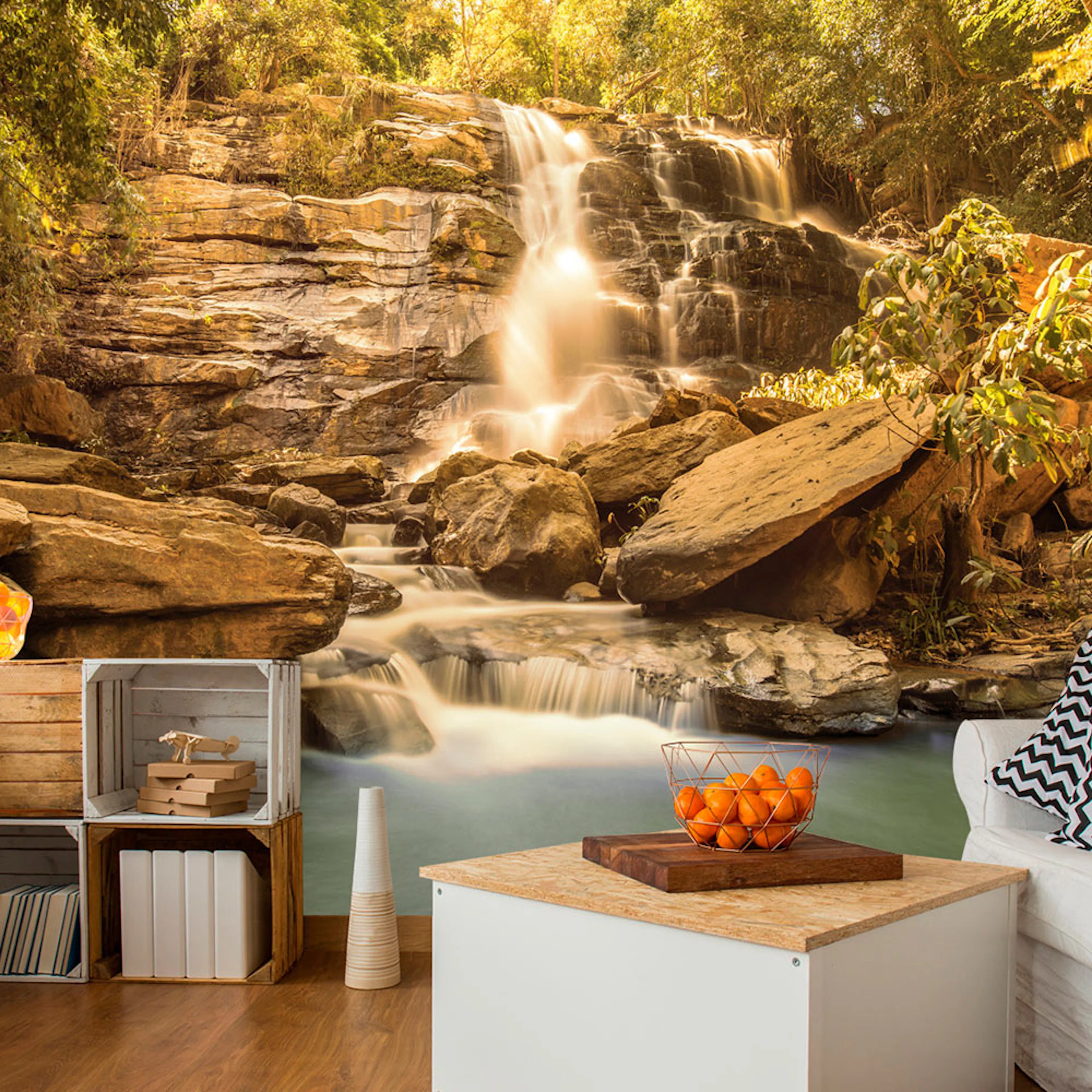 Fototapet Arkiio Sunny Waterfall