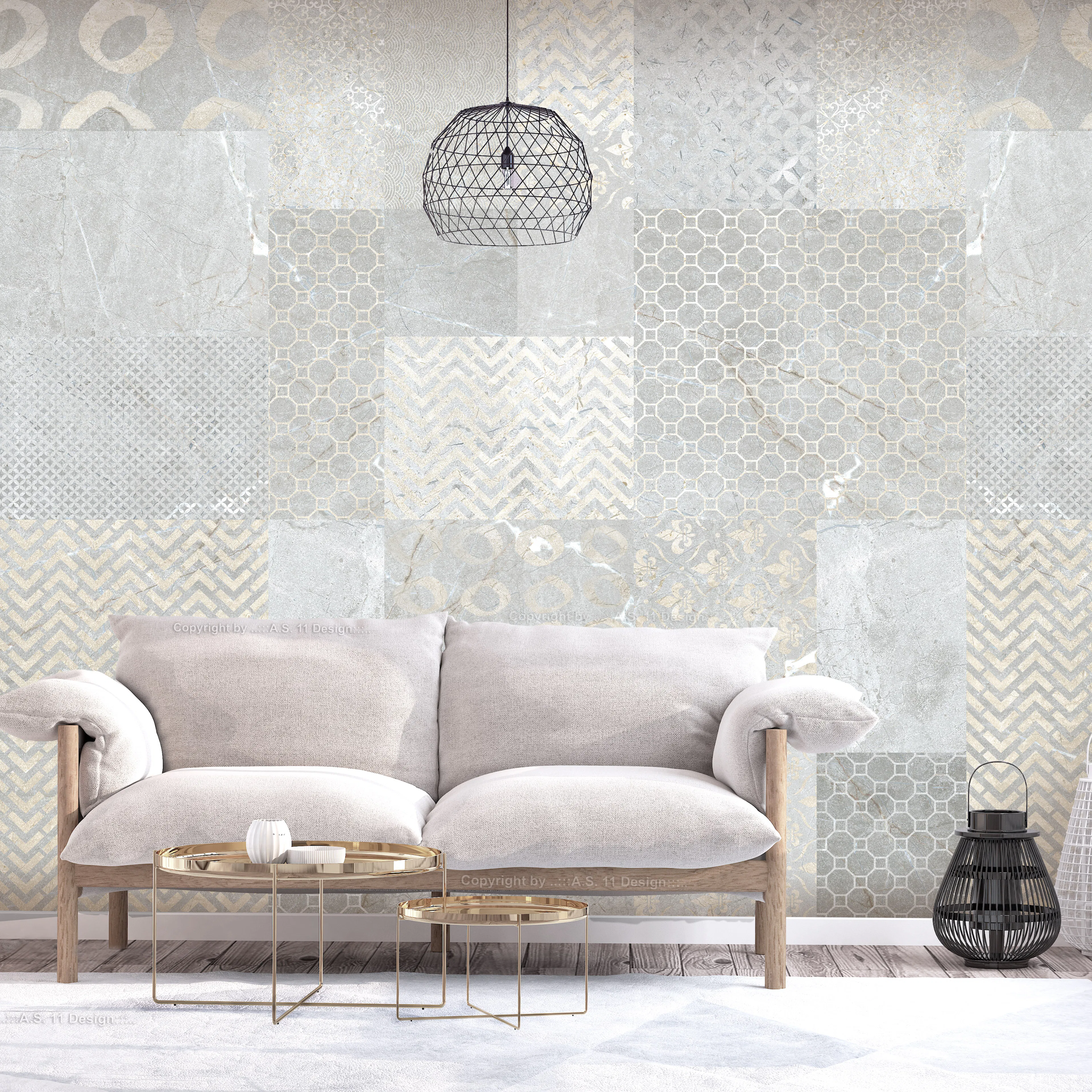 Fototapet Arkiio Självhäftande Tiles
