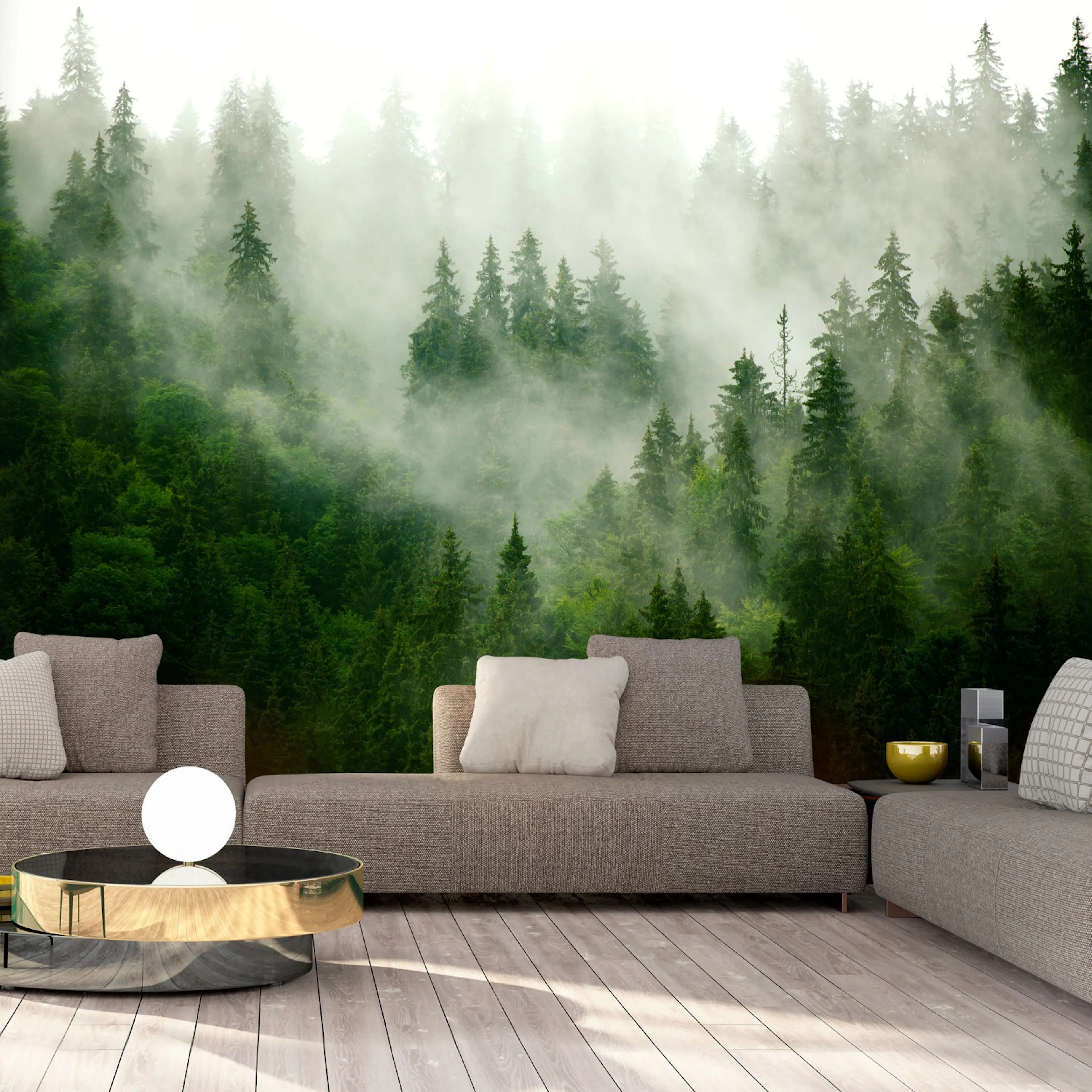 Fototapet Arkiio Mountain Forest (Green)