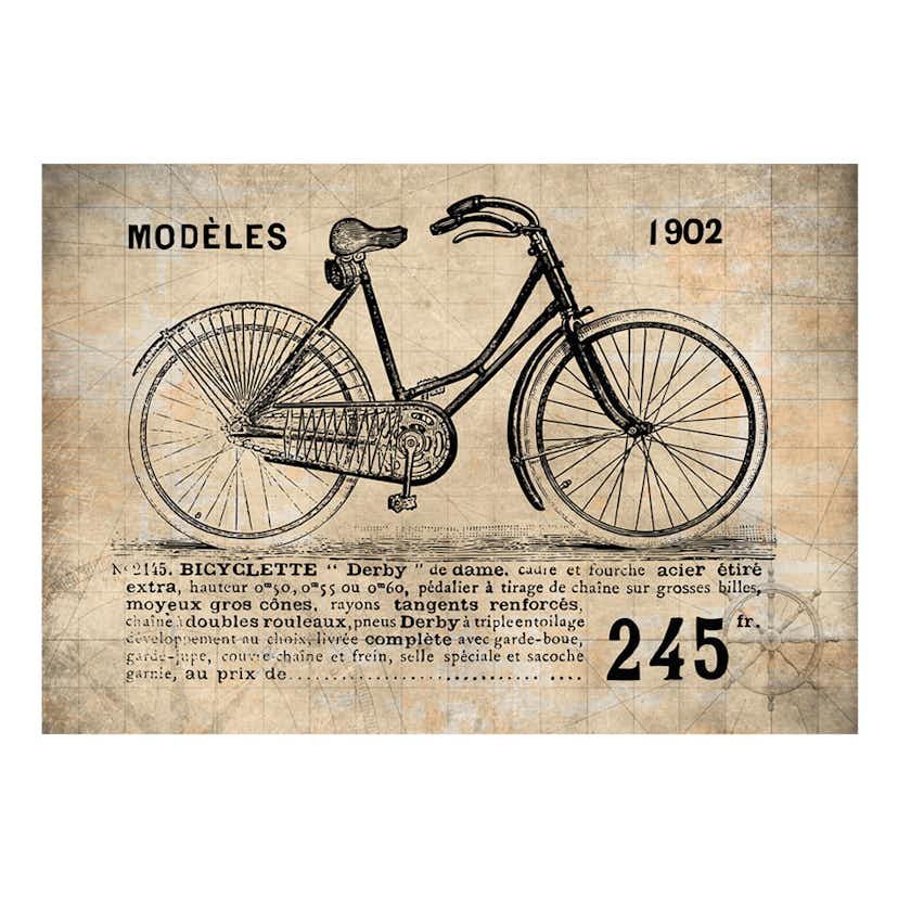 Fototapet Arkiio Old School Bicycle Storlek 400x280 Cm A3 4xlft394