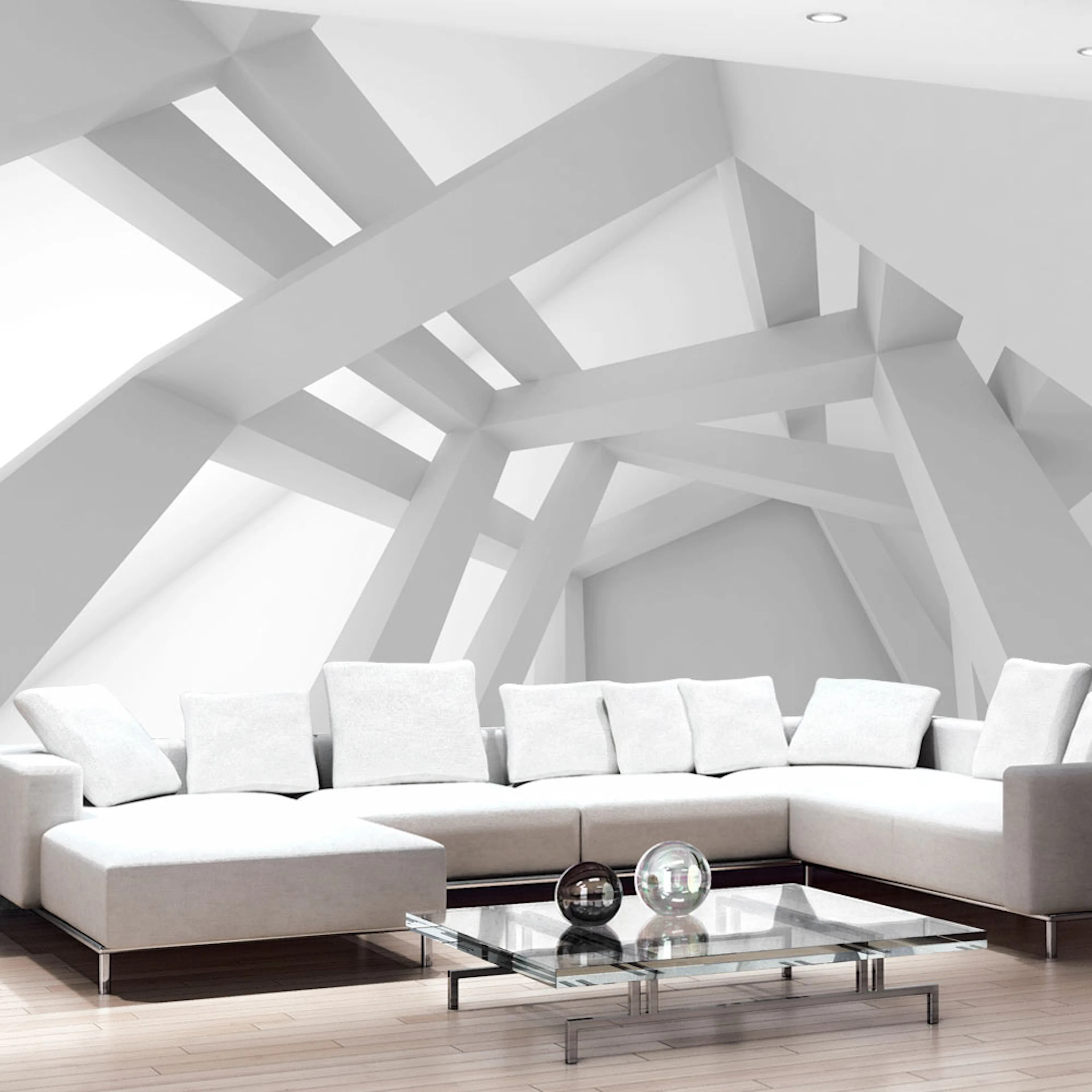 Fototapet Arkiio White Construction