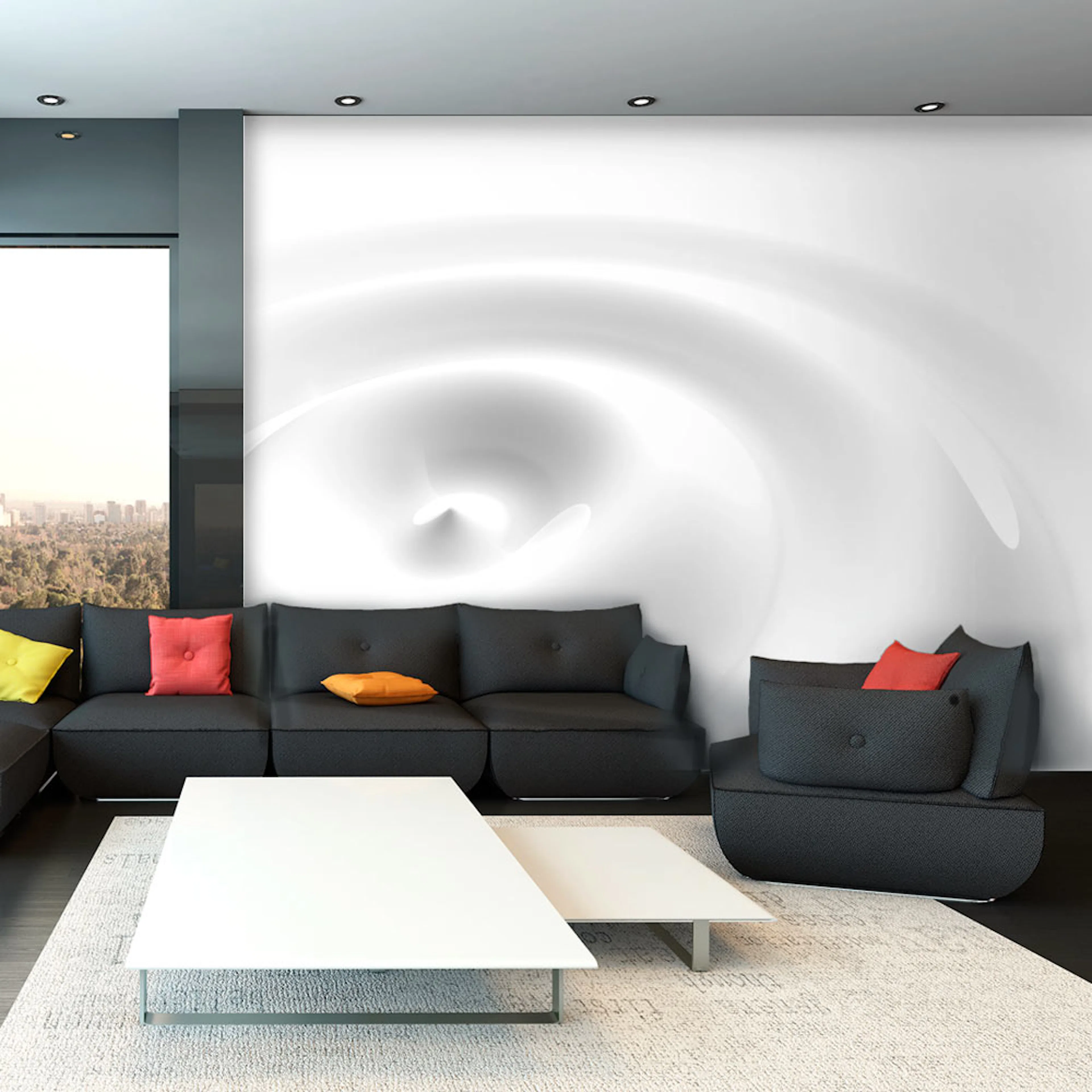Fototapet Arkiio White Swirl