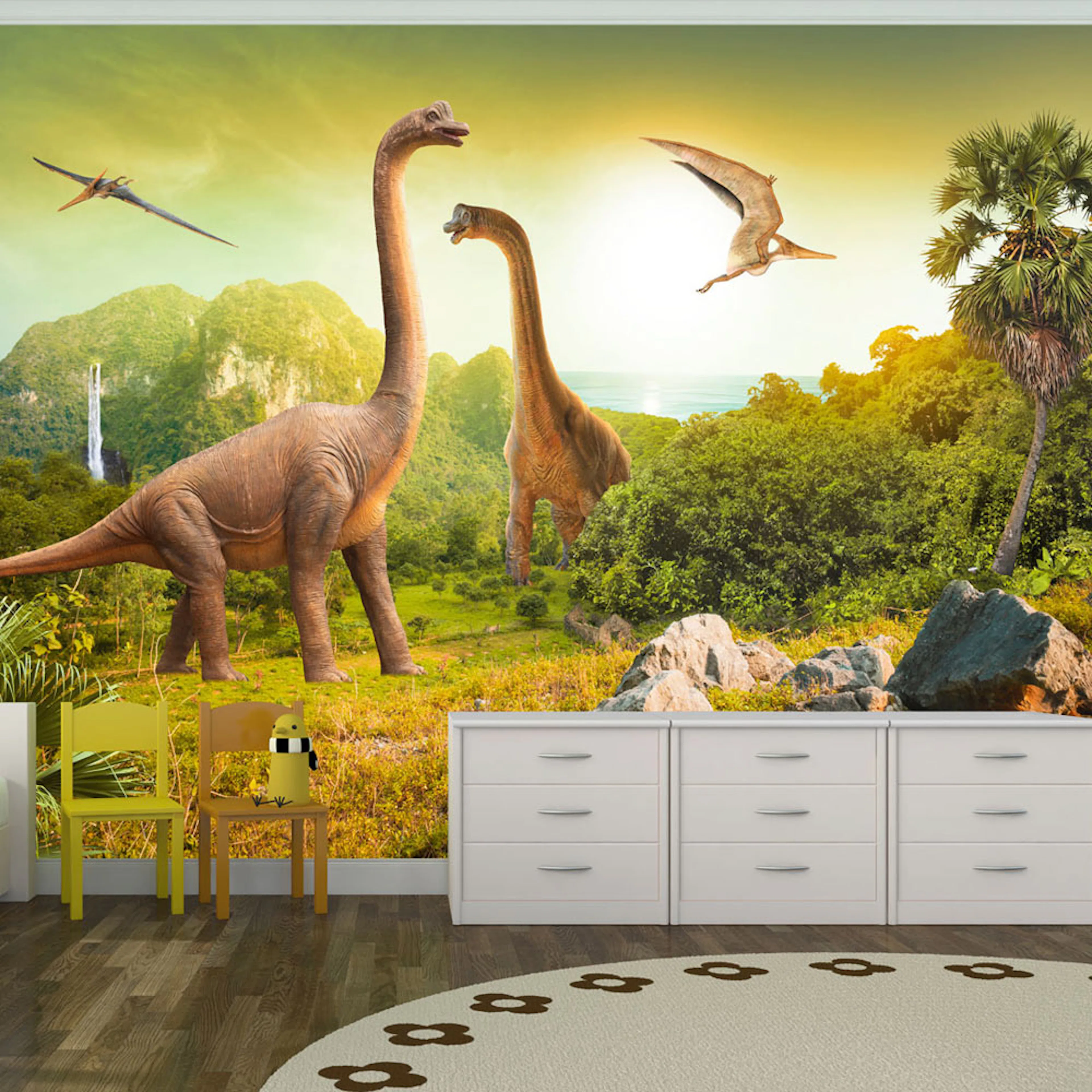 Fototapet Arkiio Självhäftande Dinosaurs