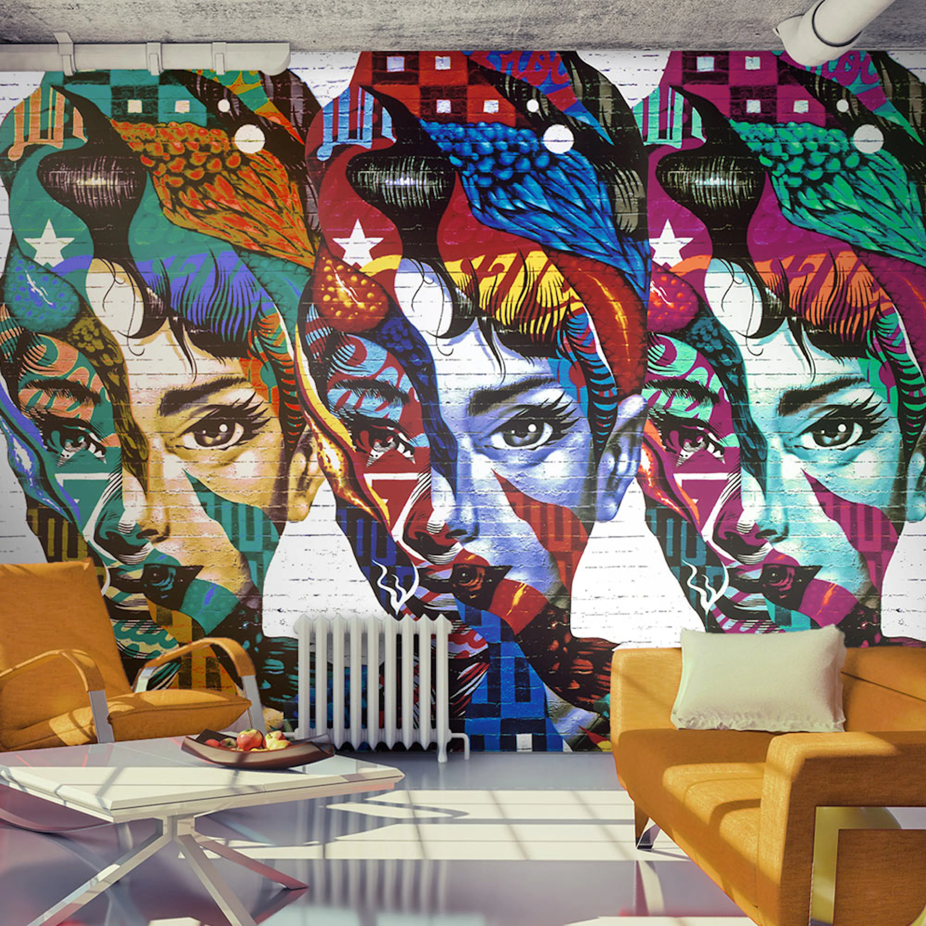 Fototapet Arkiio Colorful Faces