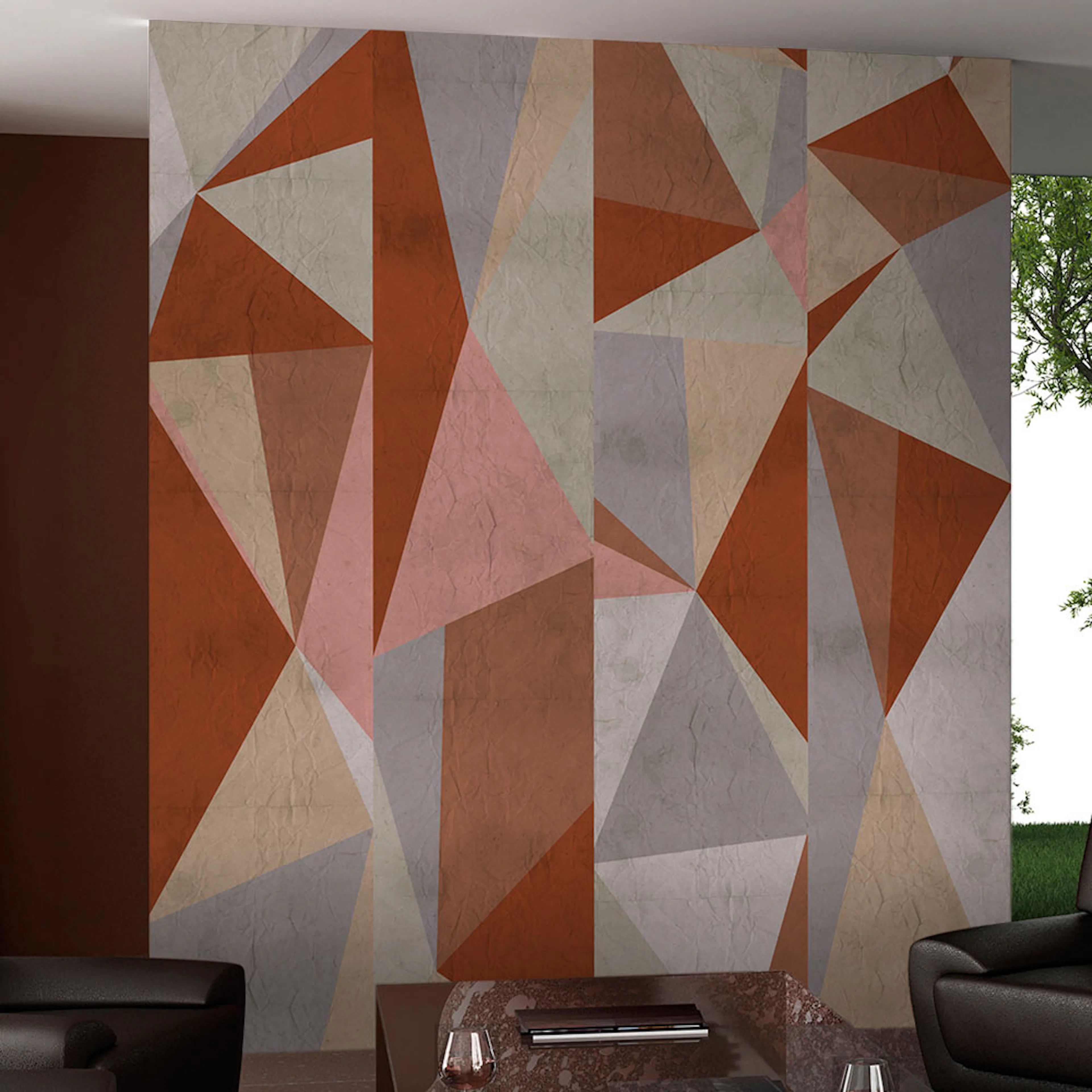 Fototapet Arkiio Triangles composition 50x1000 cm