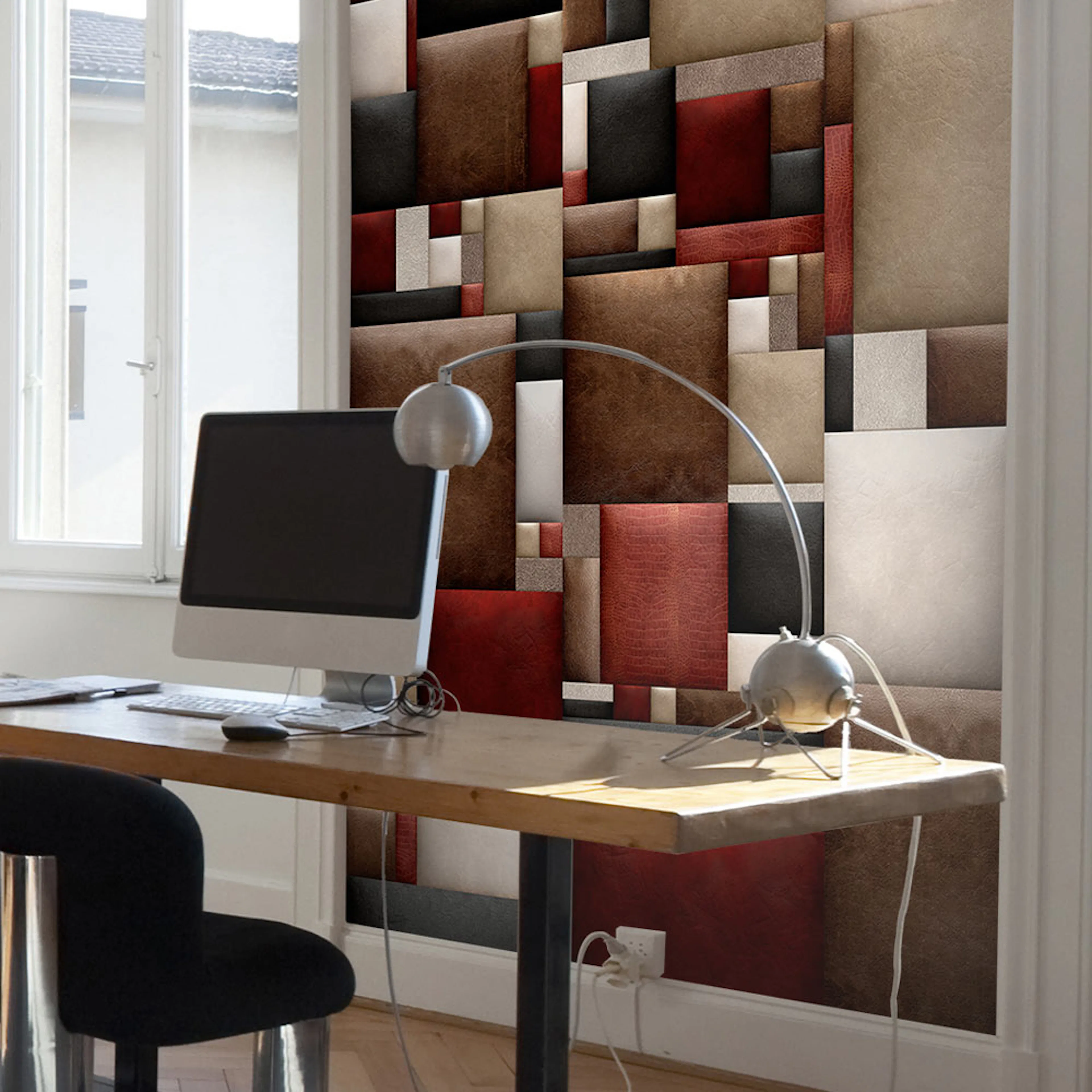 Fototapet Arkiio Leather puzzle 50x1000 cm