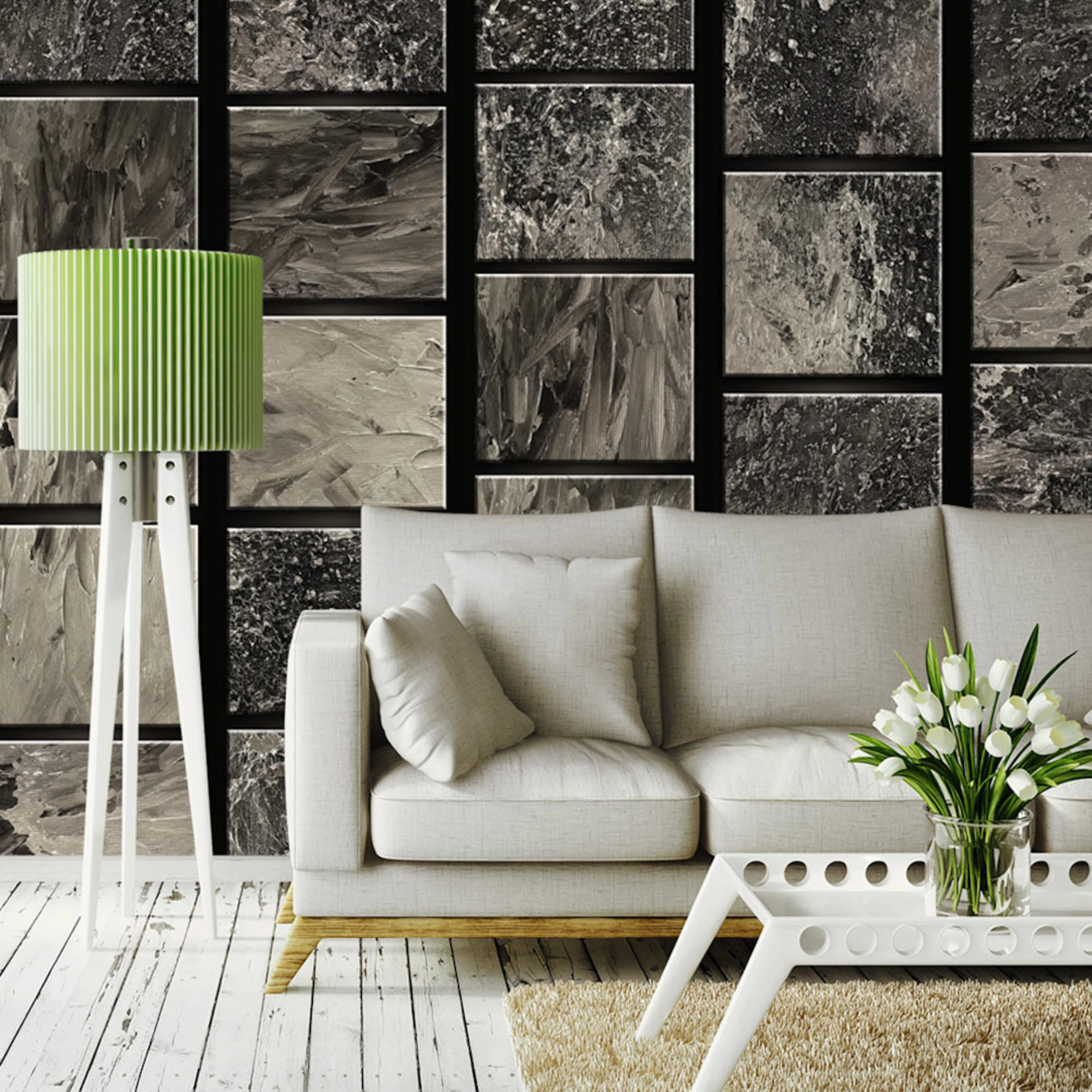 Fototapet Arkiio Painted Squares 50x1000 cm