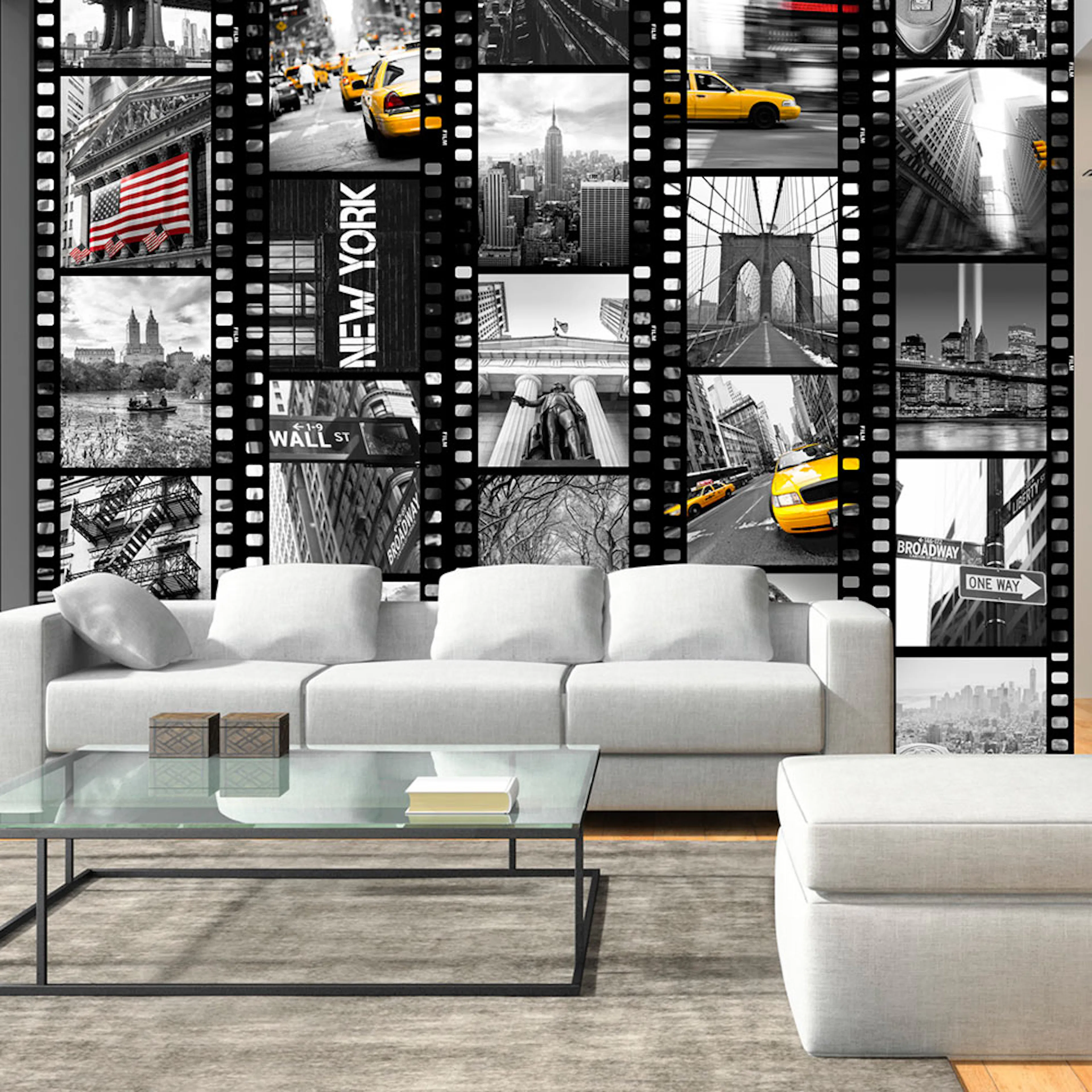 Fototapet Arkiio NY Diversity collage 50x1000 cm