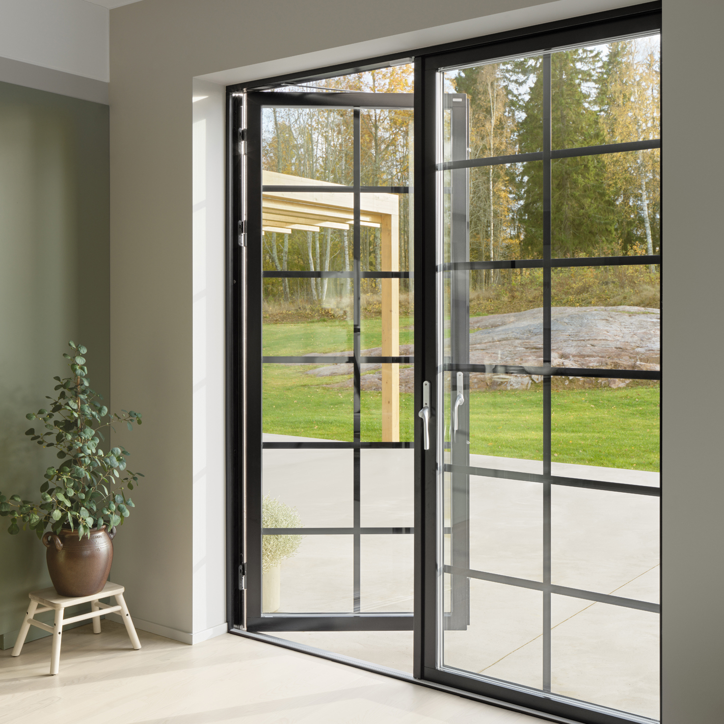 Parfönsterdörr Elitfönster Original Aluminium 100 Helglasad Express