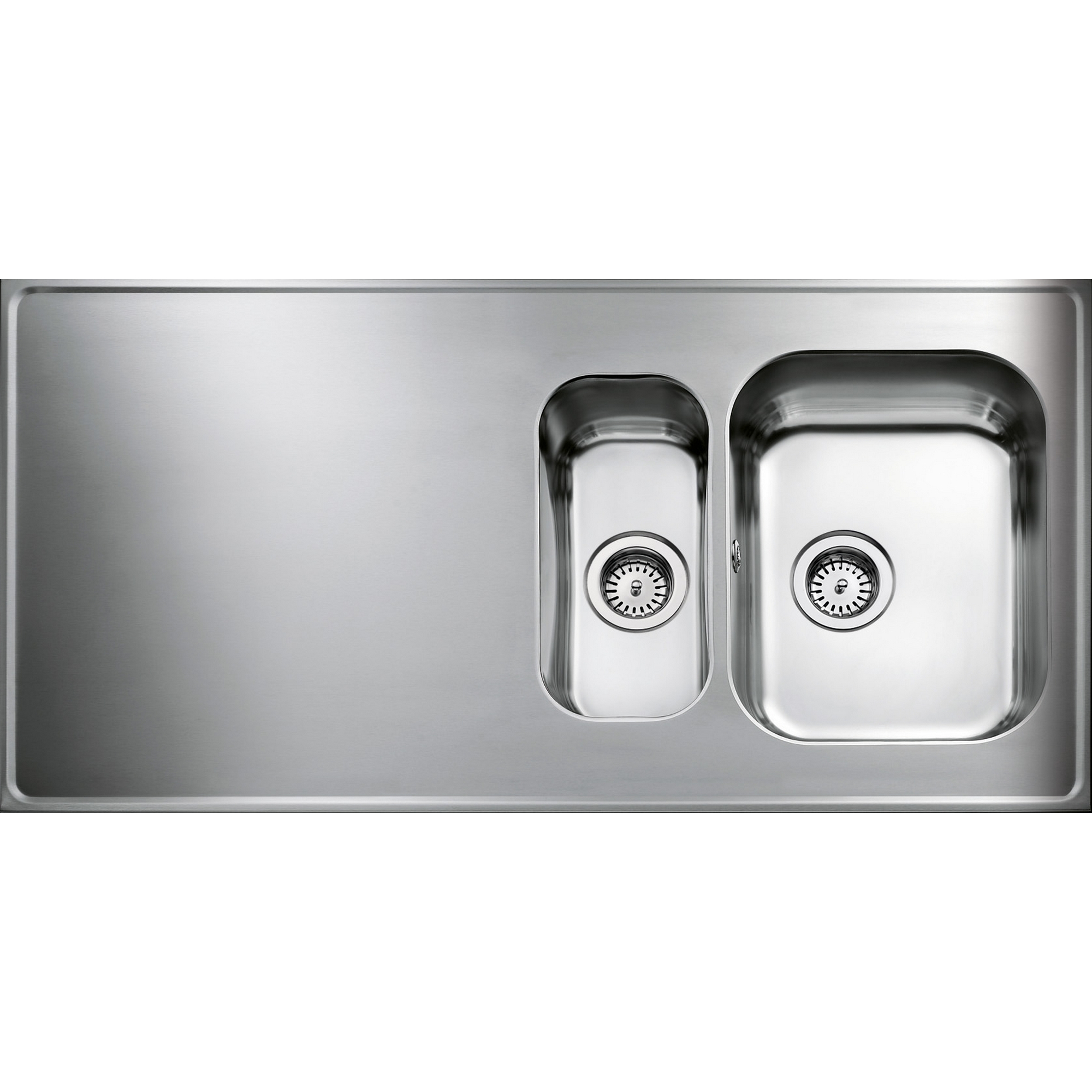 Heltäckande Diskbänk Intra Atlantic G 635 med Korgventil med Kranhål