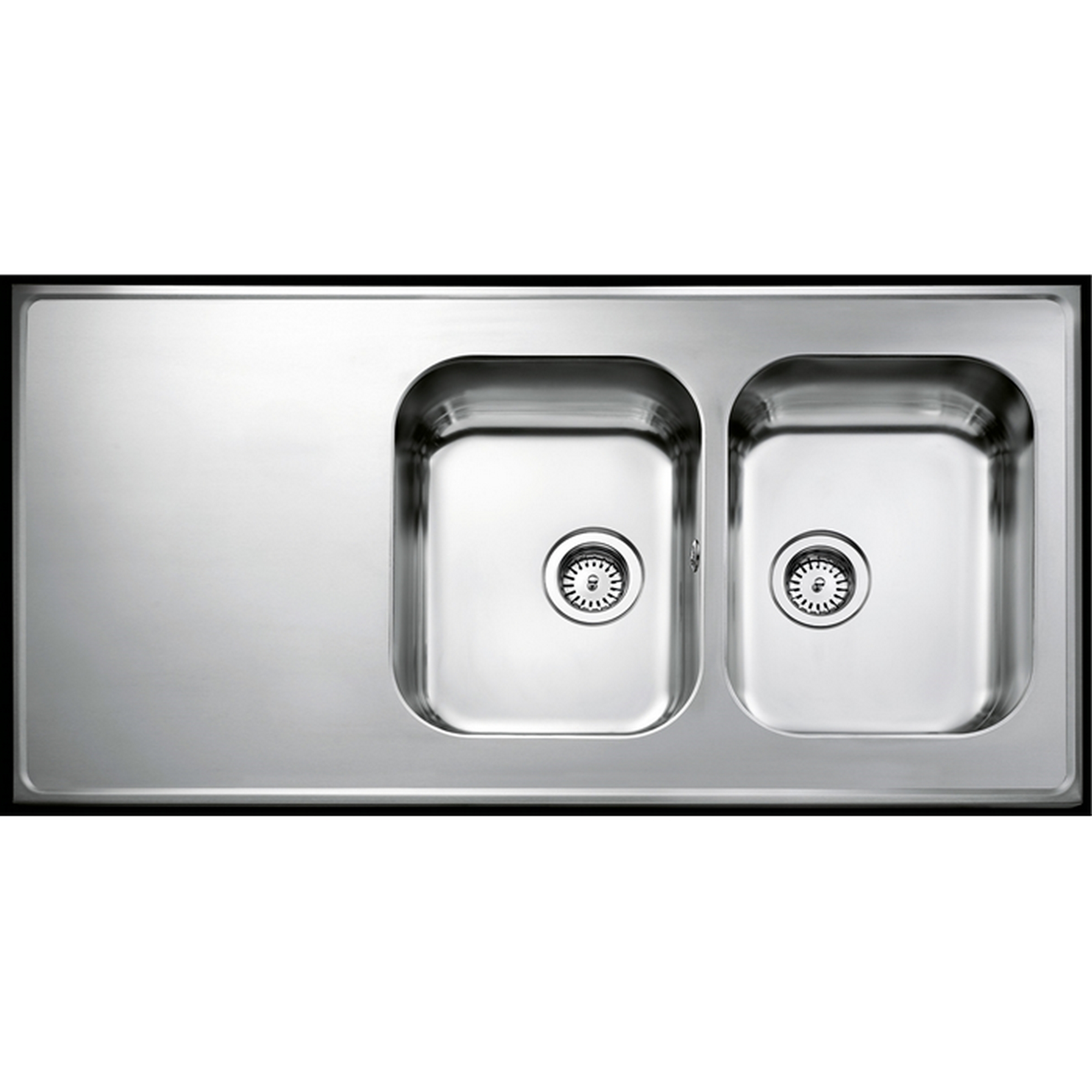 Heltäckande Diskbänk Intra Atlantic H 600 med Korgventil Höger, 1200 mm