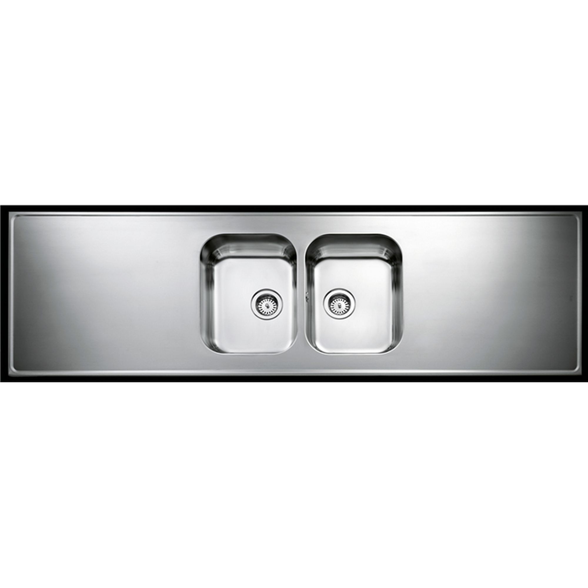 Heltäckande Diskbänk Intra Atlantic H 610 Centrerad med Korgventil 2000 mm