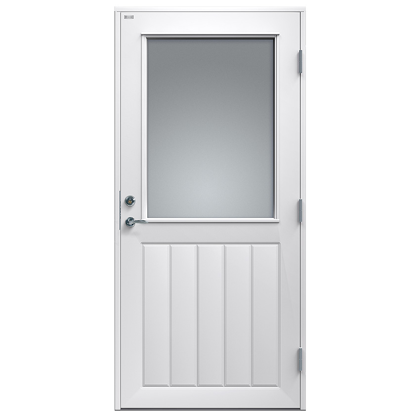 Altandörr Diplomat Vit Klarglas Trä