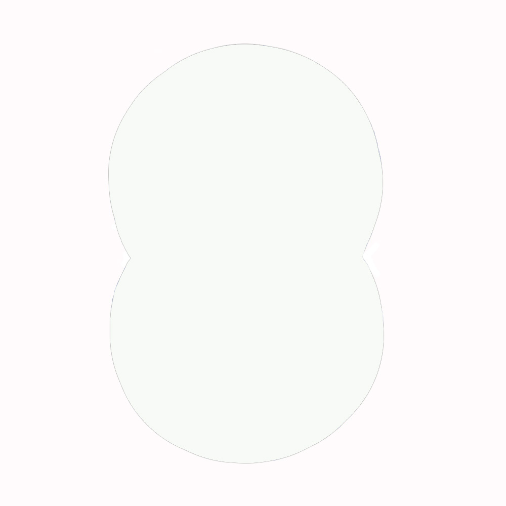 Åttaformad Poolliner Planet Pool Enfärgad Djup 150 cm Vit, 725x460 cm