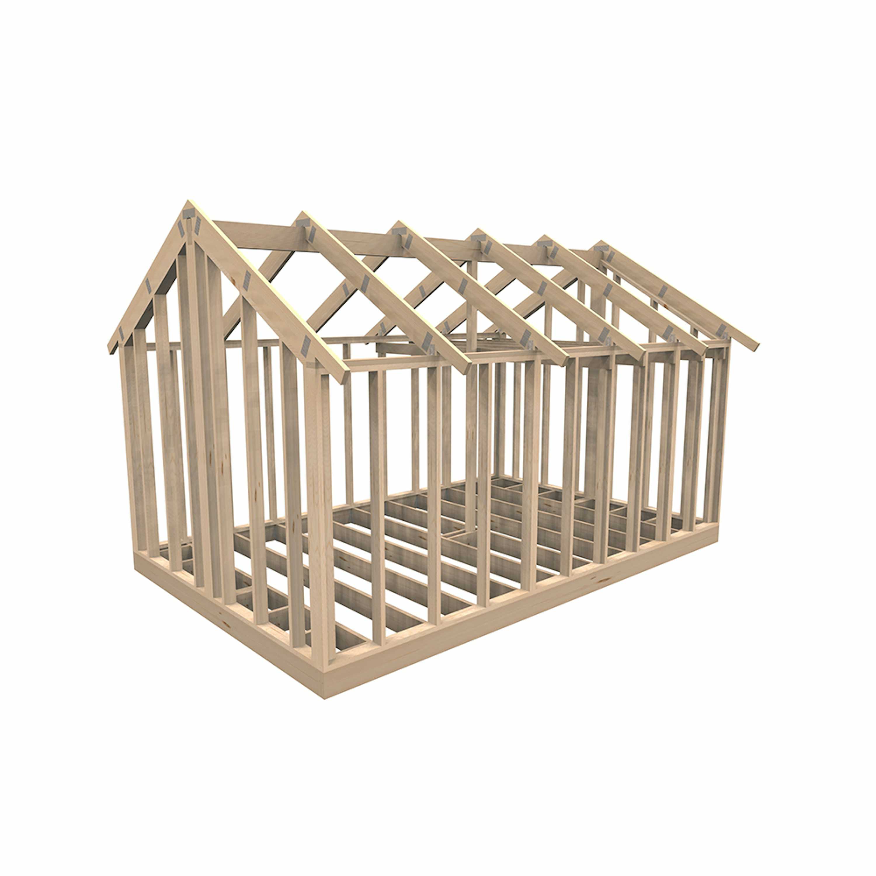 Attefallsstomme Byggstommar Premium med loft 25m2 30°