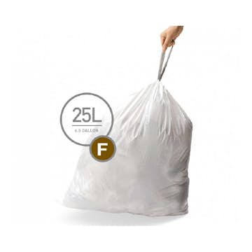 Avfallspåse Simplehuman Kod F 25 liter 60 pack