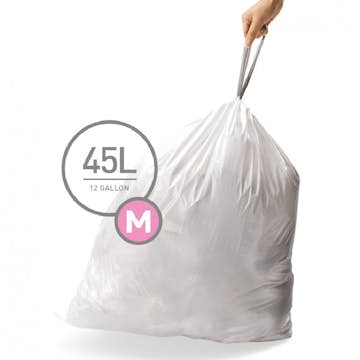 Avfallspåse Simplehuman Kod M 45 liter 60 pack