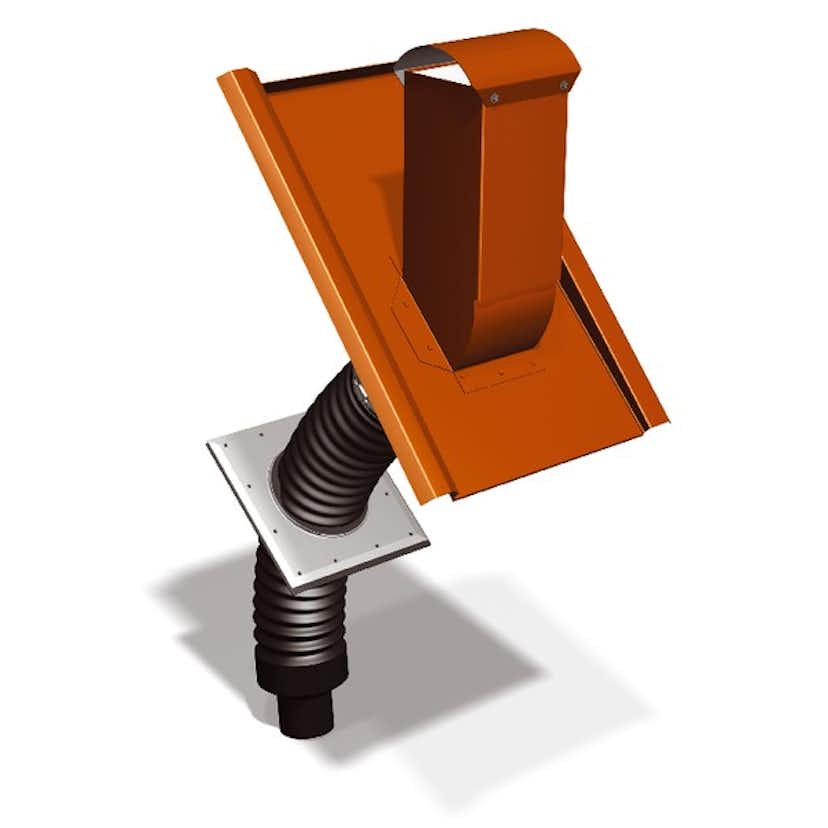 Avloppsluftare Benders Plåt Carisma Tegelröd