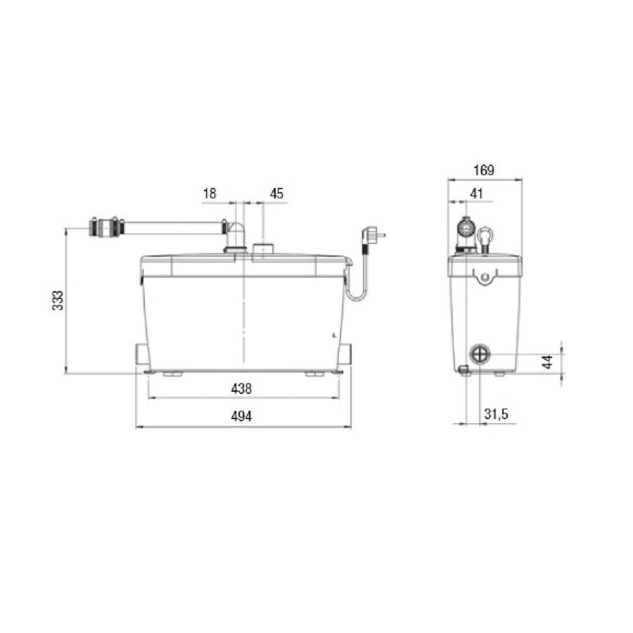 Avloppspump Saniflo Saniaccess Pump