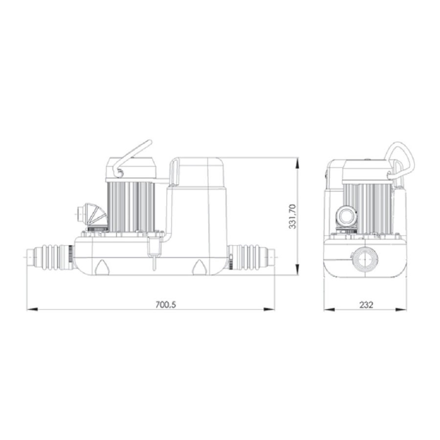Avloppspump Saniflo Sanicom 1