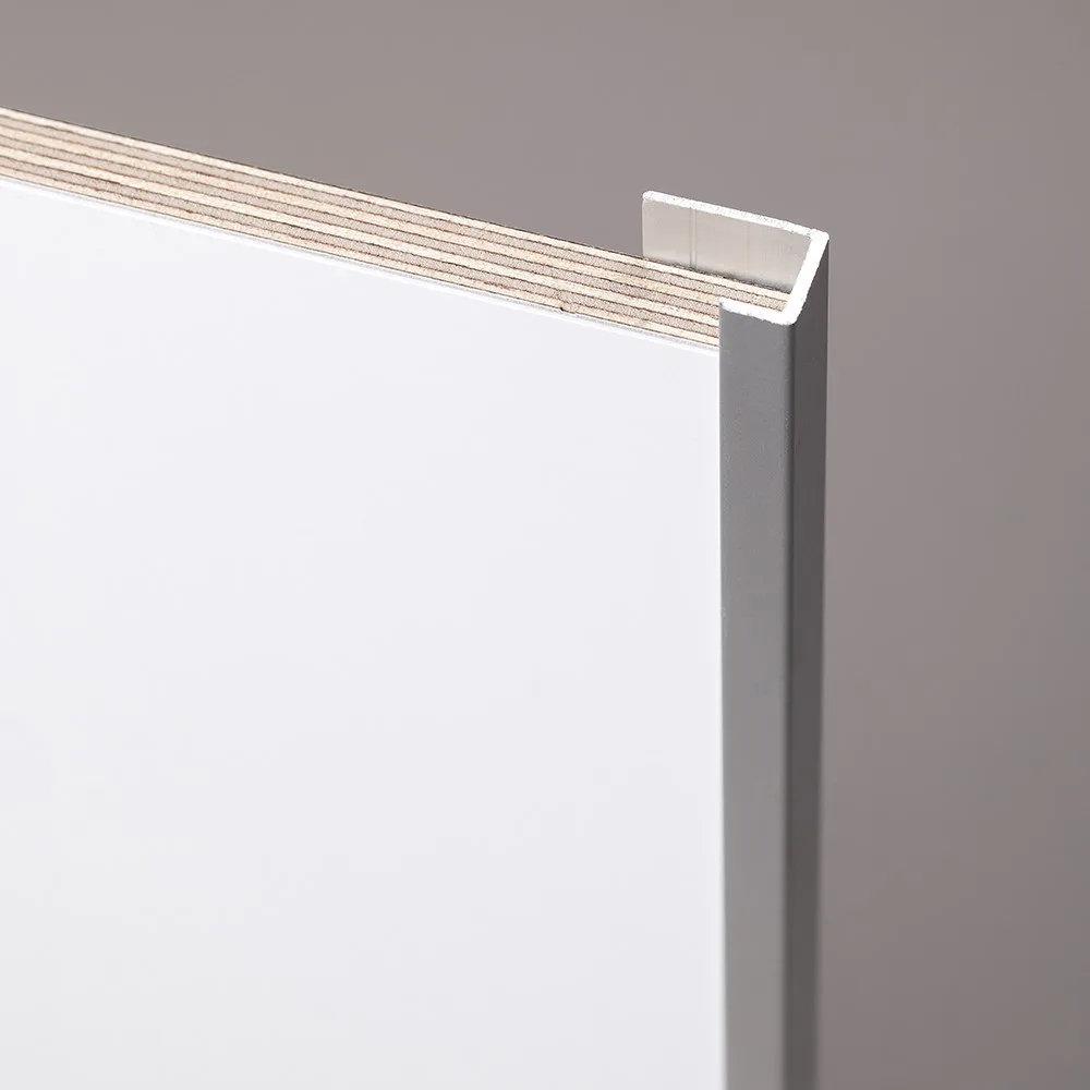 Avslutningslist BerryAlloc Wall & Water 2,4 m Aluminium