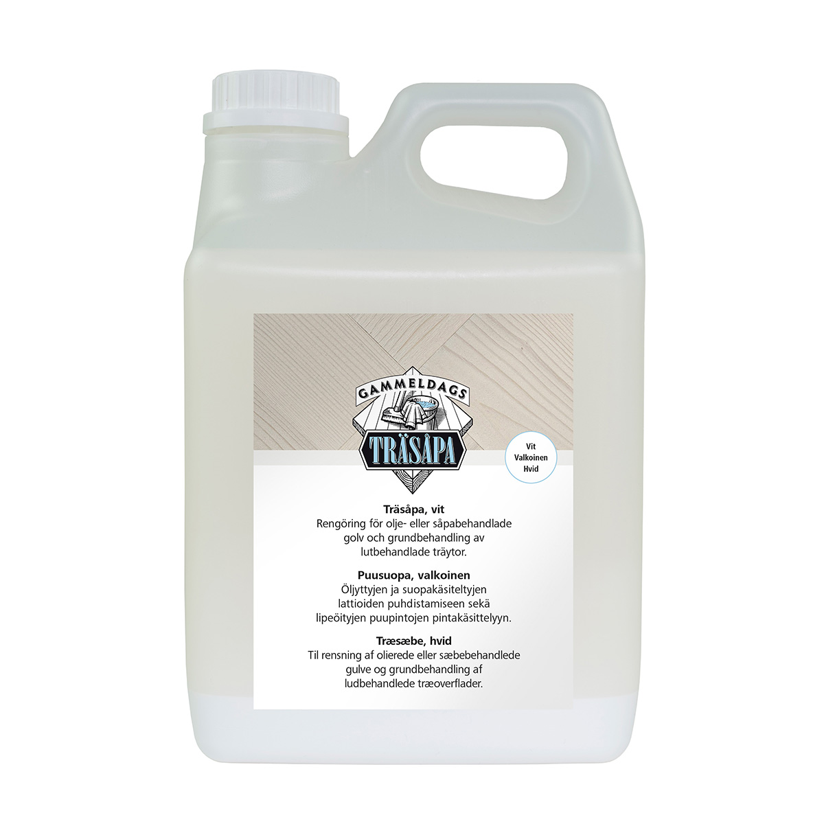 Träsåpa Gammeldags Vit