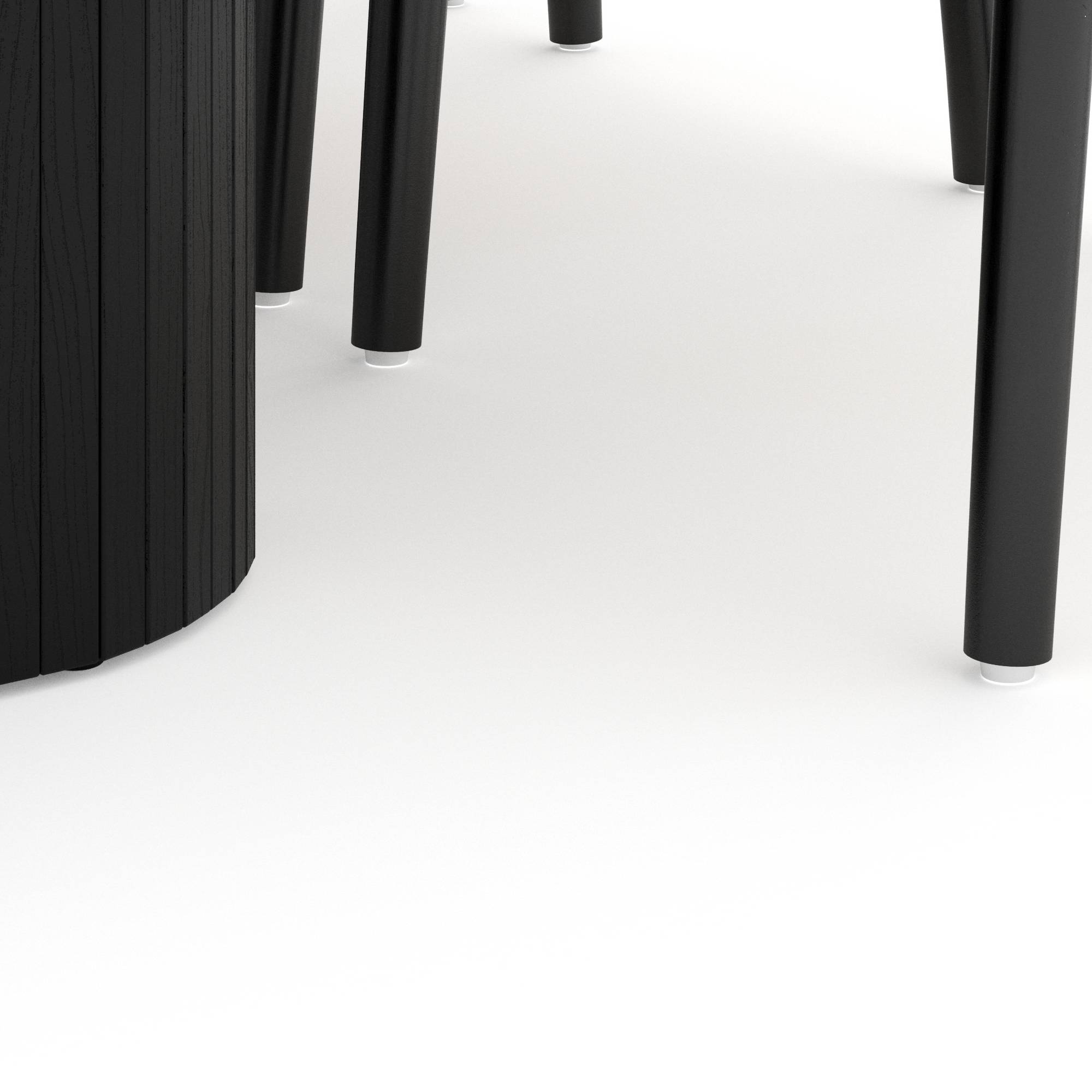 Matgrupp Bark Kopparbo Rektangulärt Matbord 160 cm med 6 Dastoori Matstol