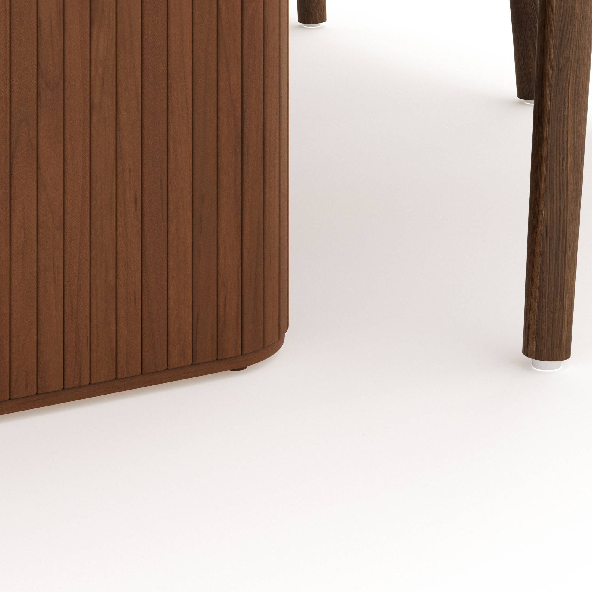 Matgrupp Bark Noira Ovalt Matbord 220 cm med 6Dastoori Matstol