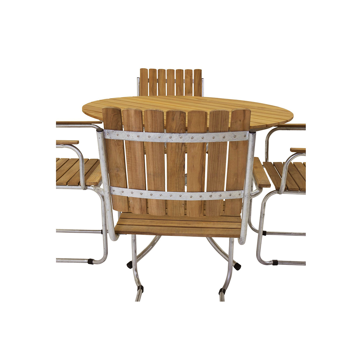 Trädgårdsgrupp Comfort Garden Arild Matgrupp 110 cm Rund + 4 st Matstolar