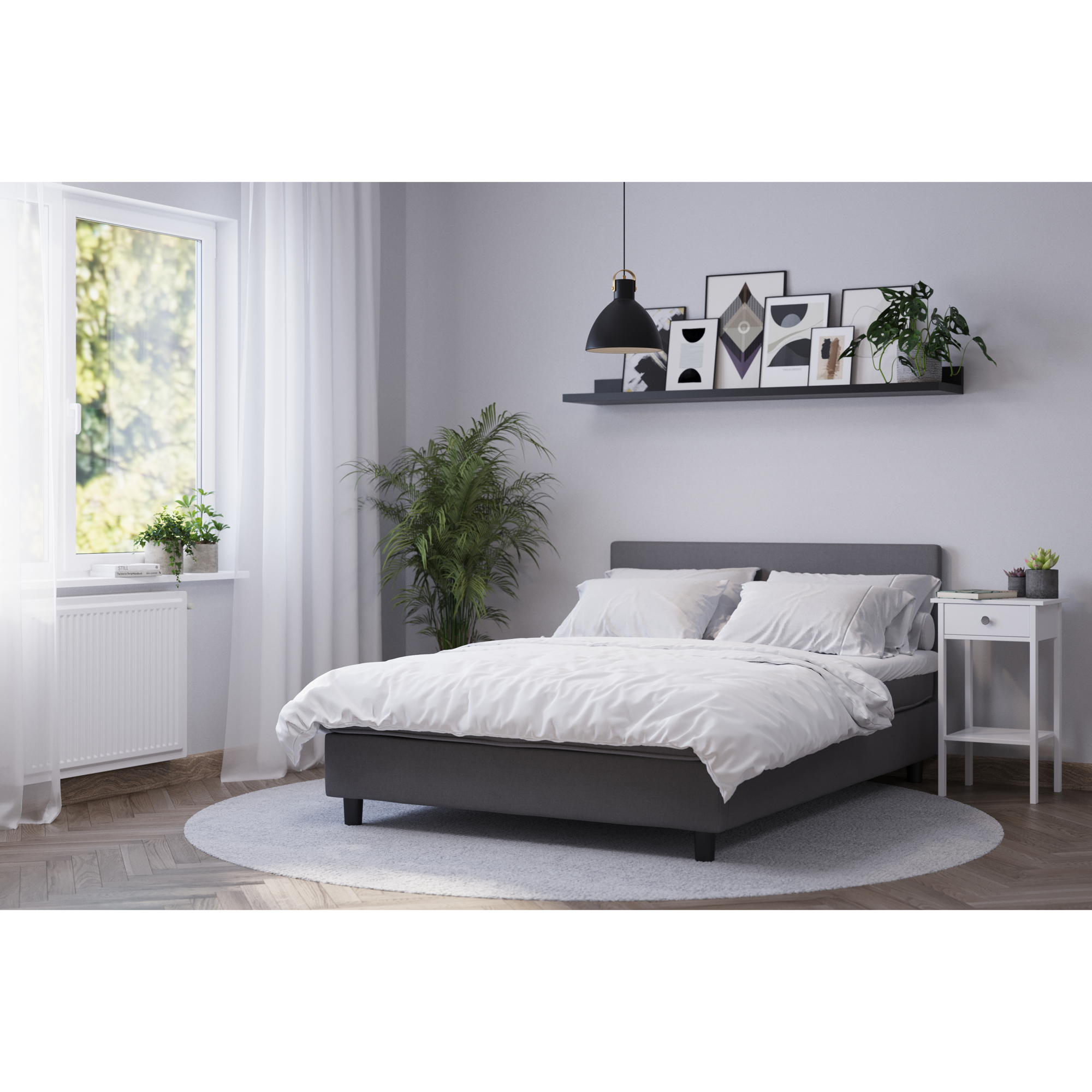 Kontinentalsäng Basic Home Billingen Komplett Sängpaket 120x200 cm med Sänggavel