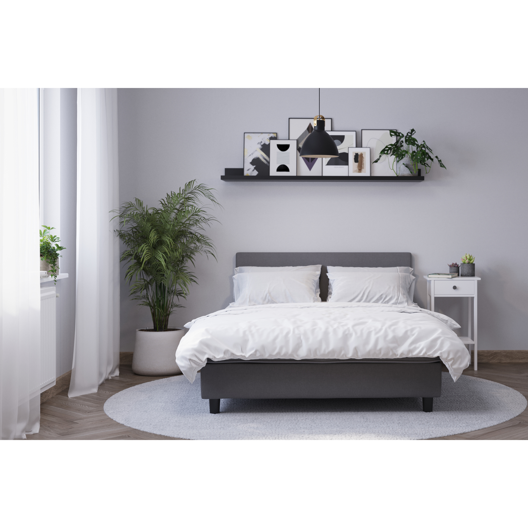 Kontinentalsäng Basic Home Billingen Komplett Sängpaket 90x200 cm med Sänggavel