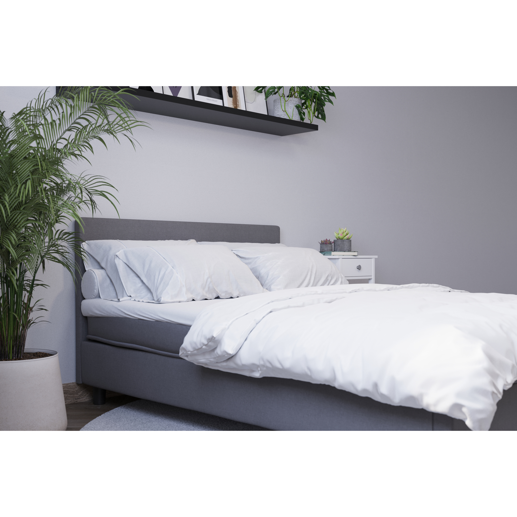 Kontinentalsäng Basic Home Billingen Komplett Sängpaket 90x200 cm med Sänggavel