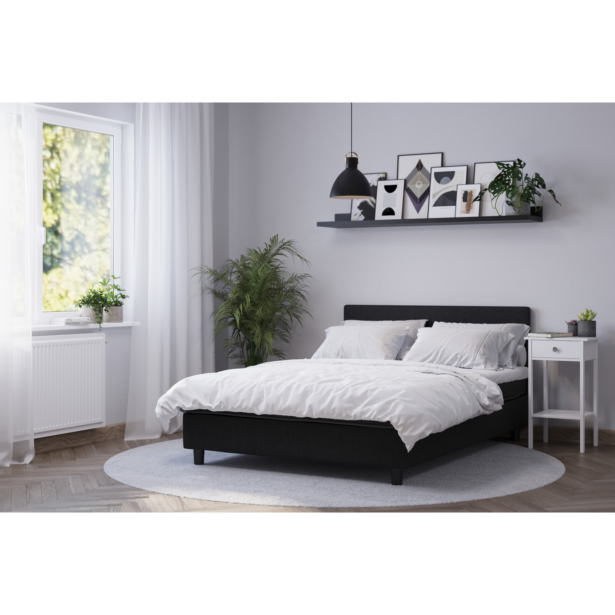 Kontinentalsäng Basic Home Billingen Komplett Sängpaket 140x200 cm med Sänggavel