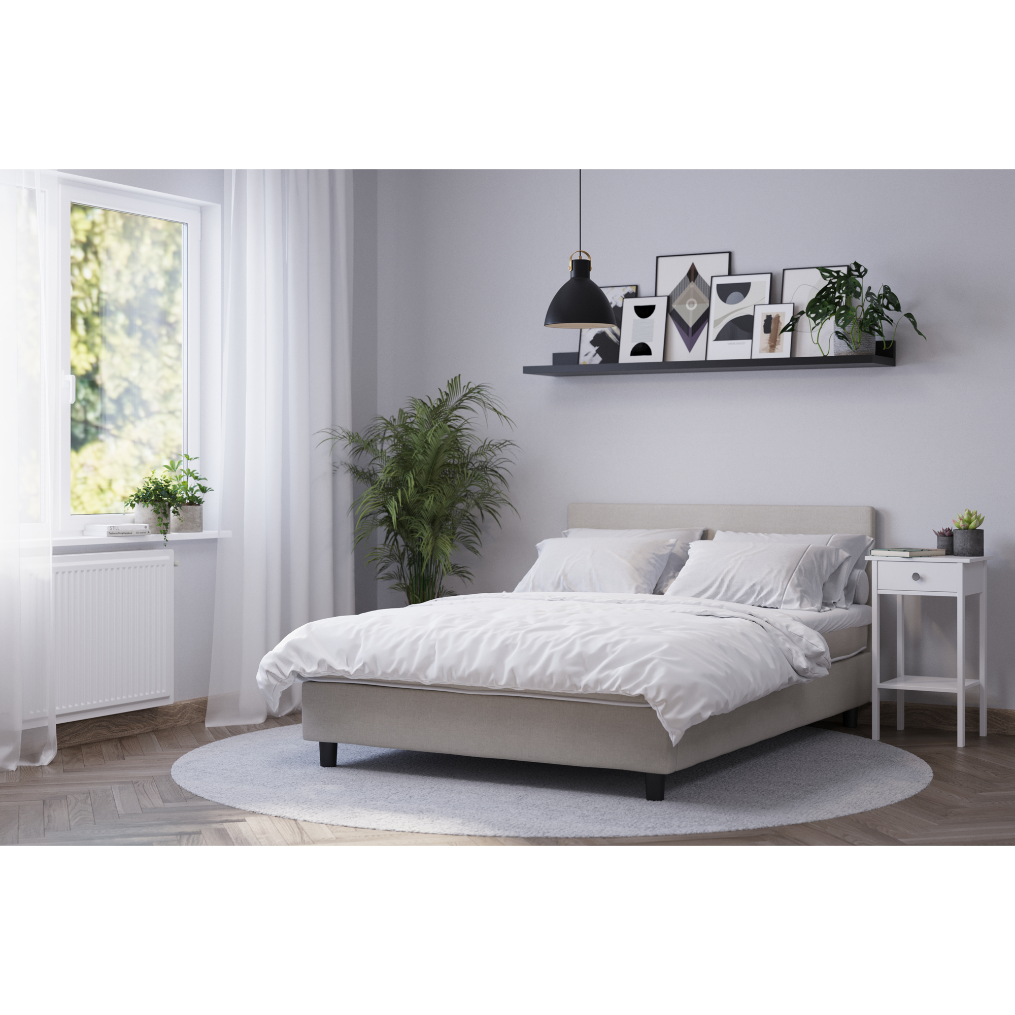 Kontinentalsäng Basic Home Billingen Komplett Sängpaket 180x200 cm med Sänggavel