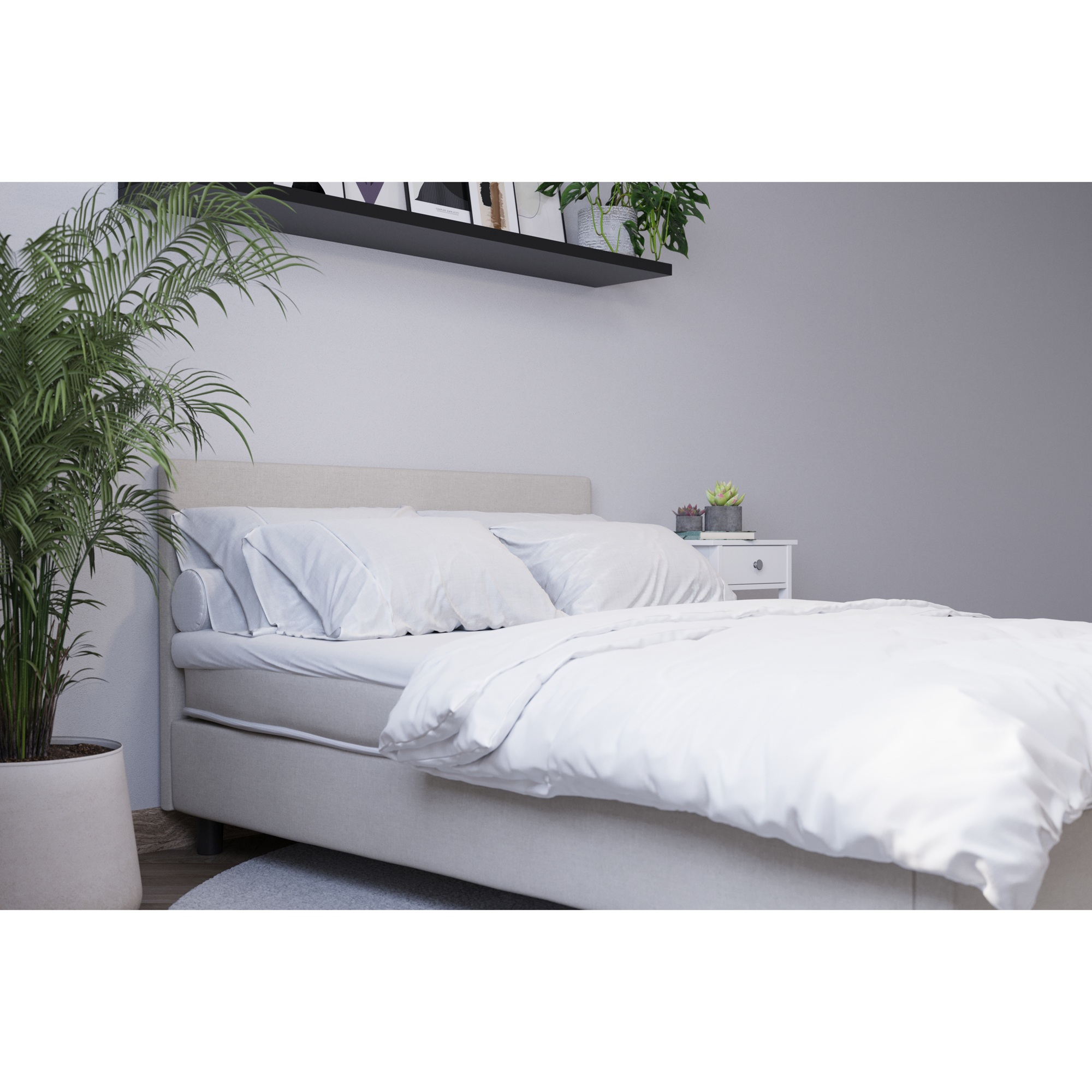 Kontinentalsäng Basic Home Billingen Komplett Sängpaket 180x200 cm med Sänggavel